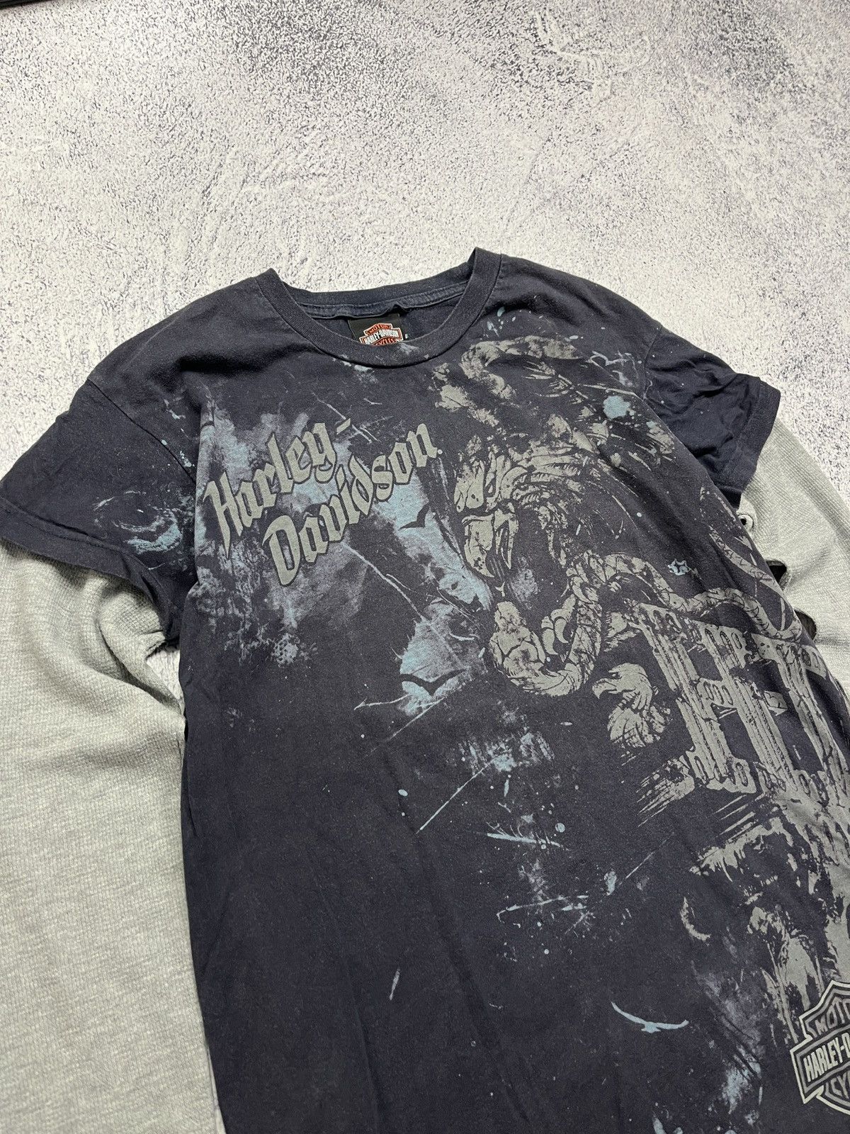 Harley Davidson Vintage 2009 Harley Davidson Switzerland Thun Tee Shirt Rare Size M / US 6-8 / IT 42-44 - 6 Thumbnail