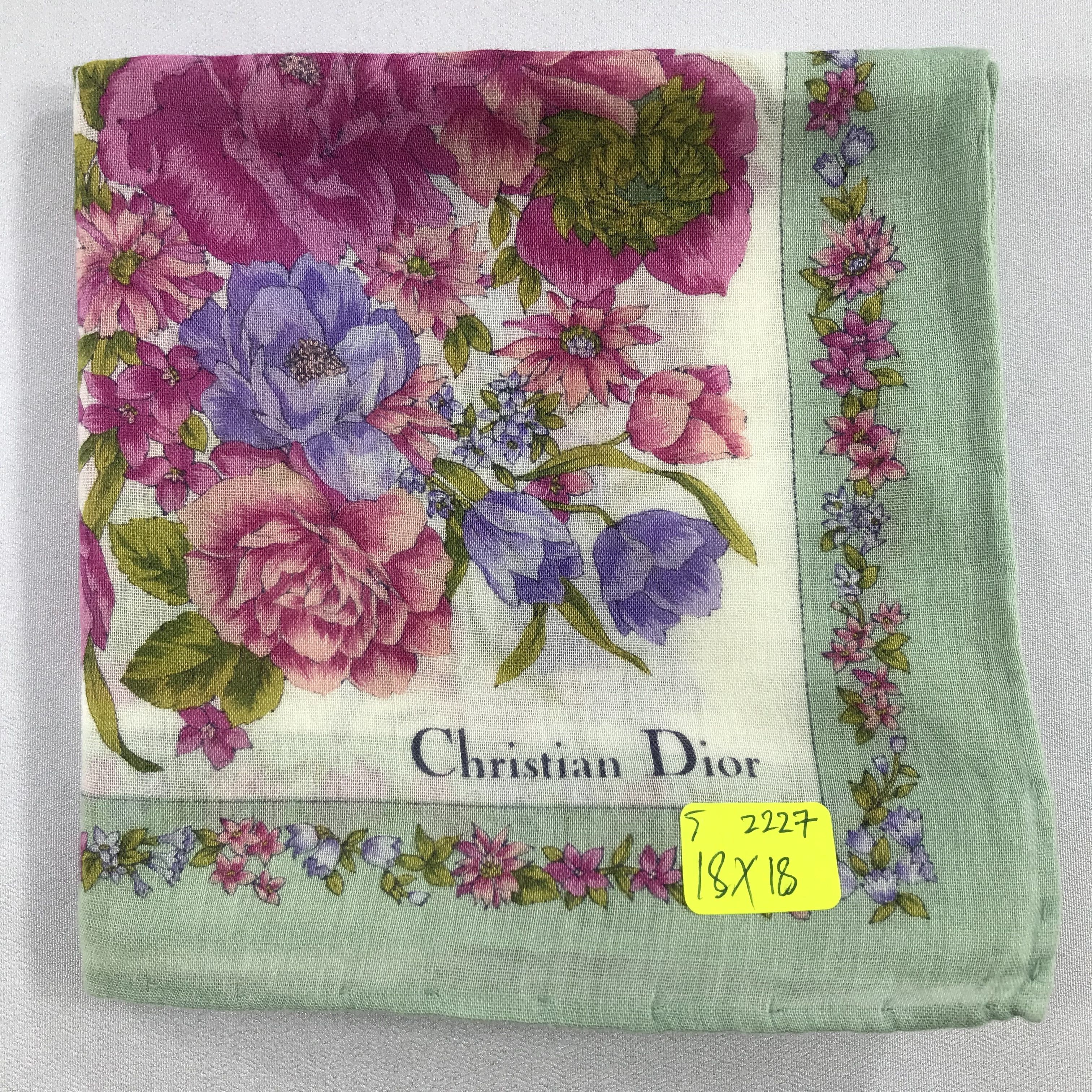 Vintage Christian Dior Bandana / Handkerchief / Neckerchief - S2227 Size ONE SIZE - 5 Thumbnail