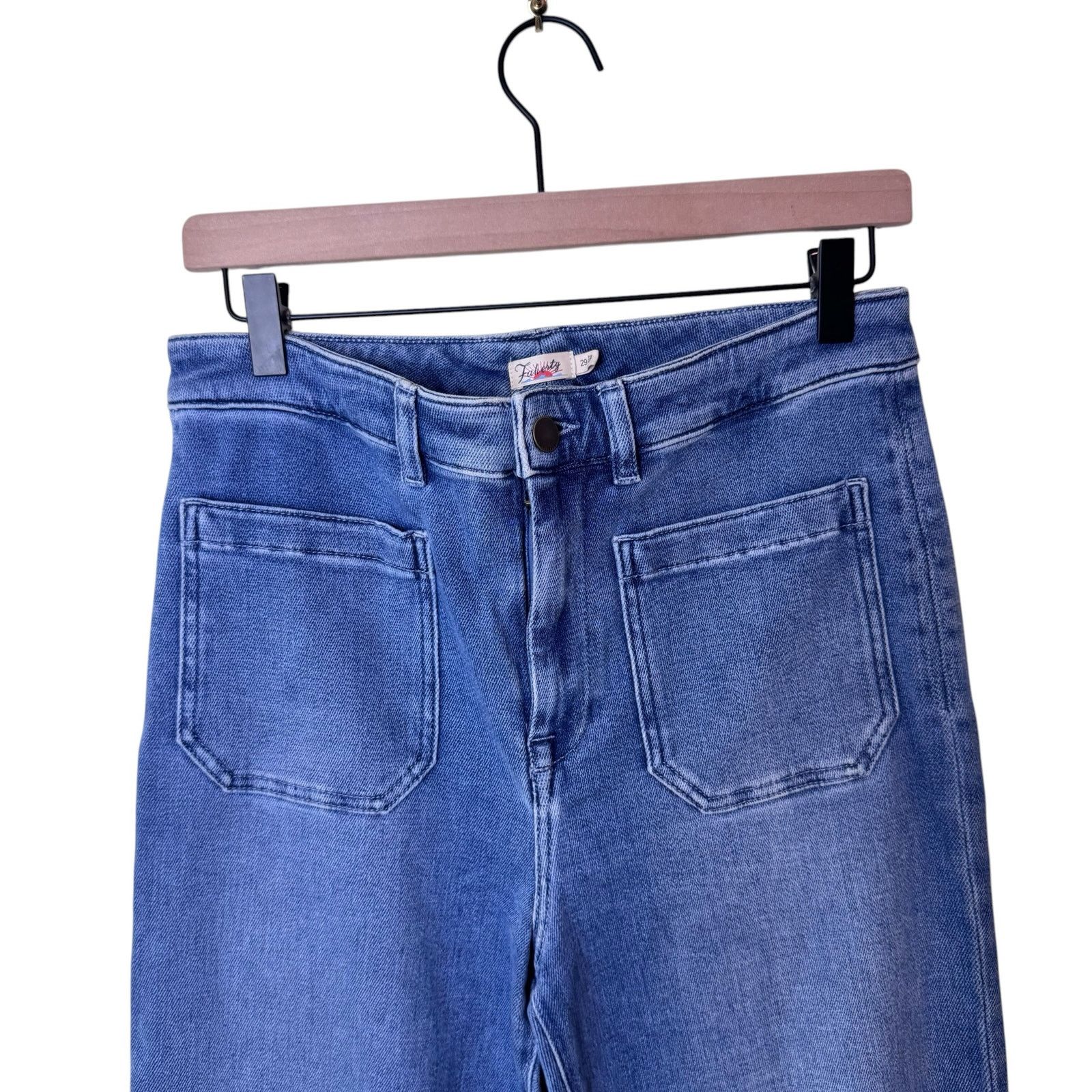 Faherty FAHERTY Stretch Terry Patch Denim Pant Size 29 BLUE Size 29" - 3 Thumbnail