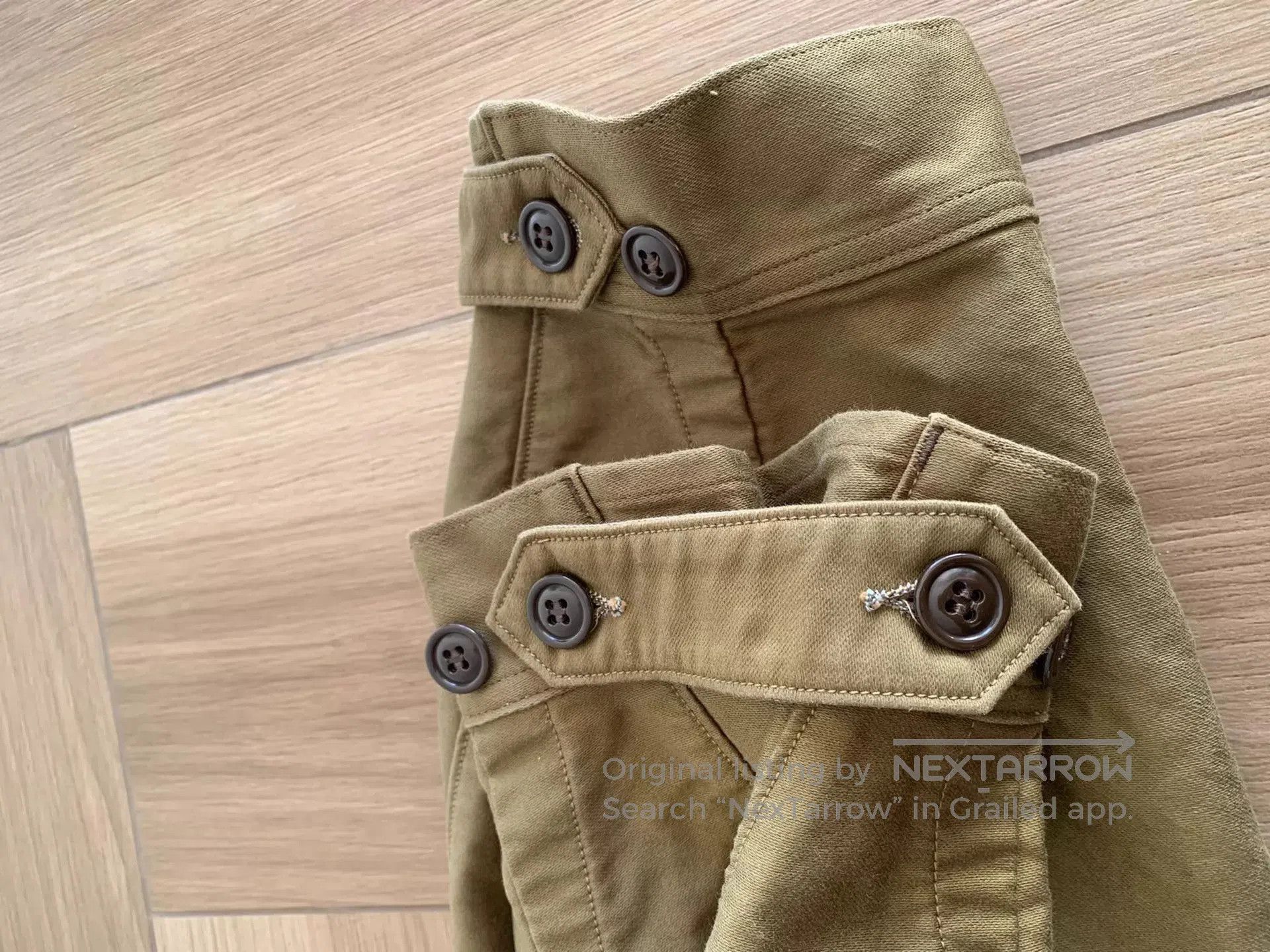 Freewheelers Beige Cargo Pants with Multiple Pockets. Size US 34 / EU 50 - 5 Thumbnail