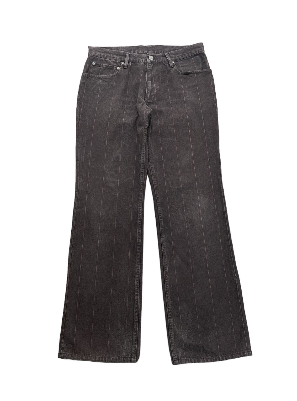 Tornado Mart Japanese Nicole Monsieur dark brown orange stripe baggy Size US 30 / EU 46 - 1 Thumbnail