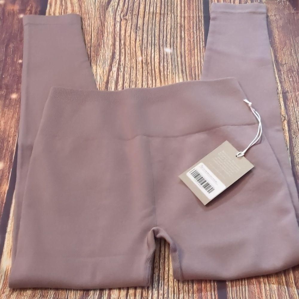 Everlane Everlane purple ribbed seamless leggings size m/l Size 26" / US 2 / IT 38 - 4 Thumbnail