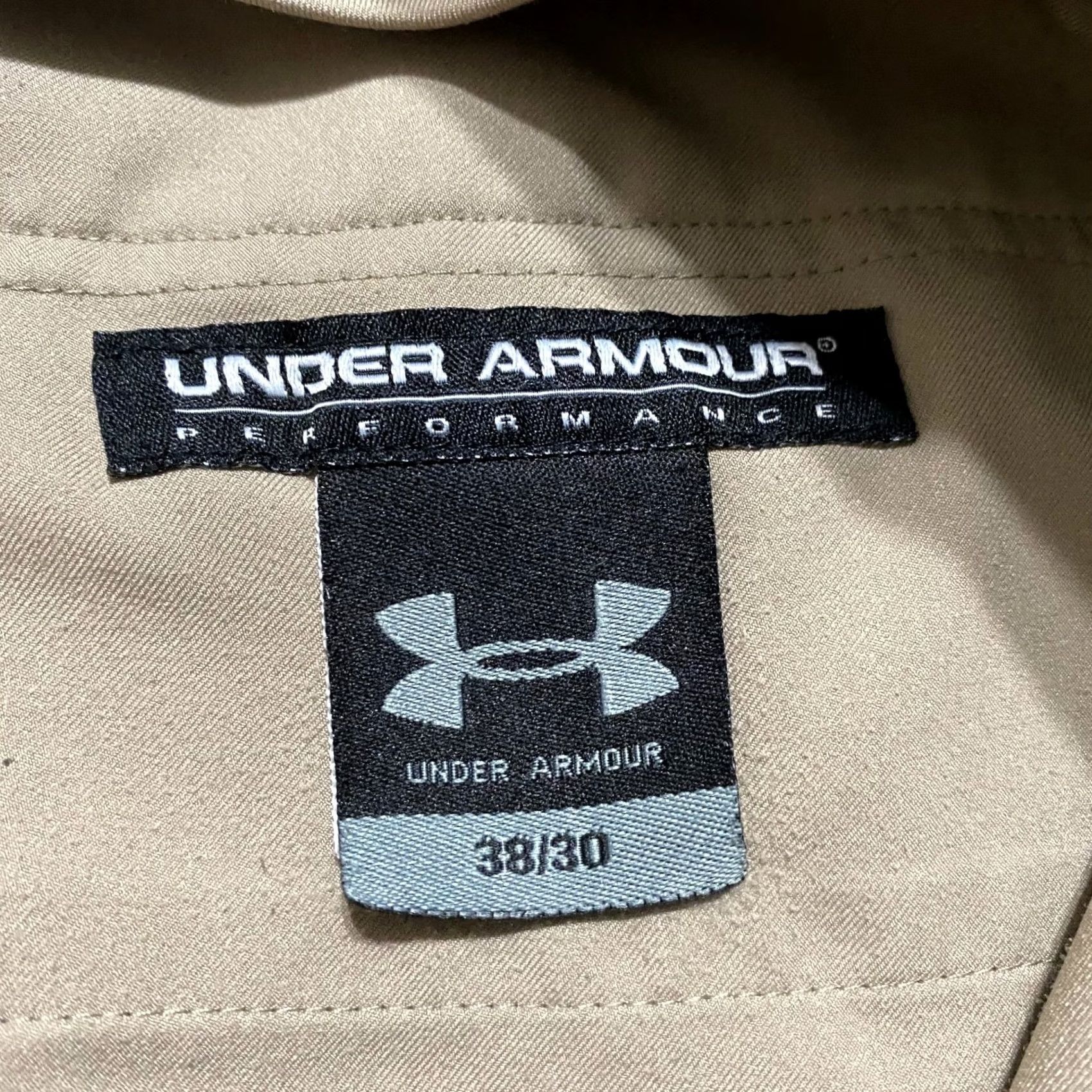 Under Armour Under Armour Pants Mens 38 Beige 38x30 Relaxed Straight Chino Cargo Outdoor Golf Size US 38 / EU 54 - 3 Thumbnail