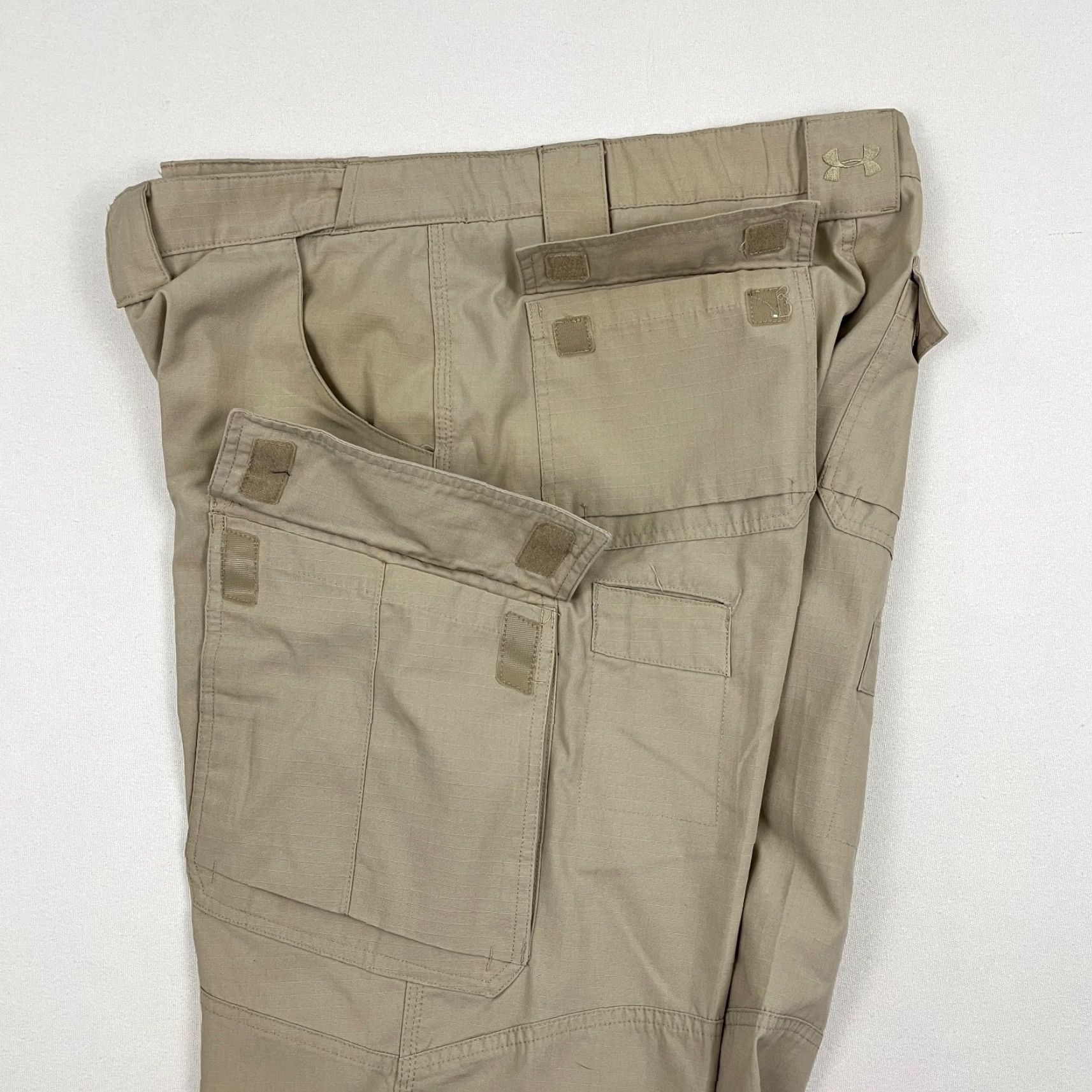 Under Armour Under Armour Tactical Cargo Pants Mens 36 x 28 Brown Utility Ripstop 1230536 Size US 36 / EU 52 - 2 Thumbnail