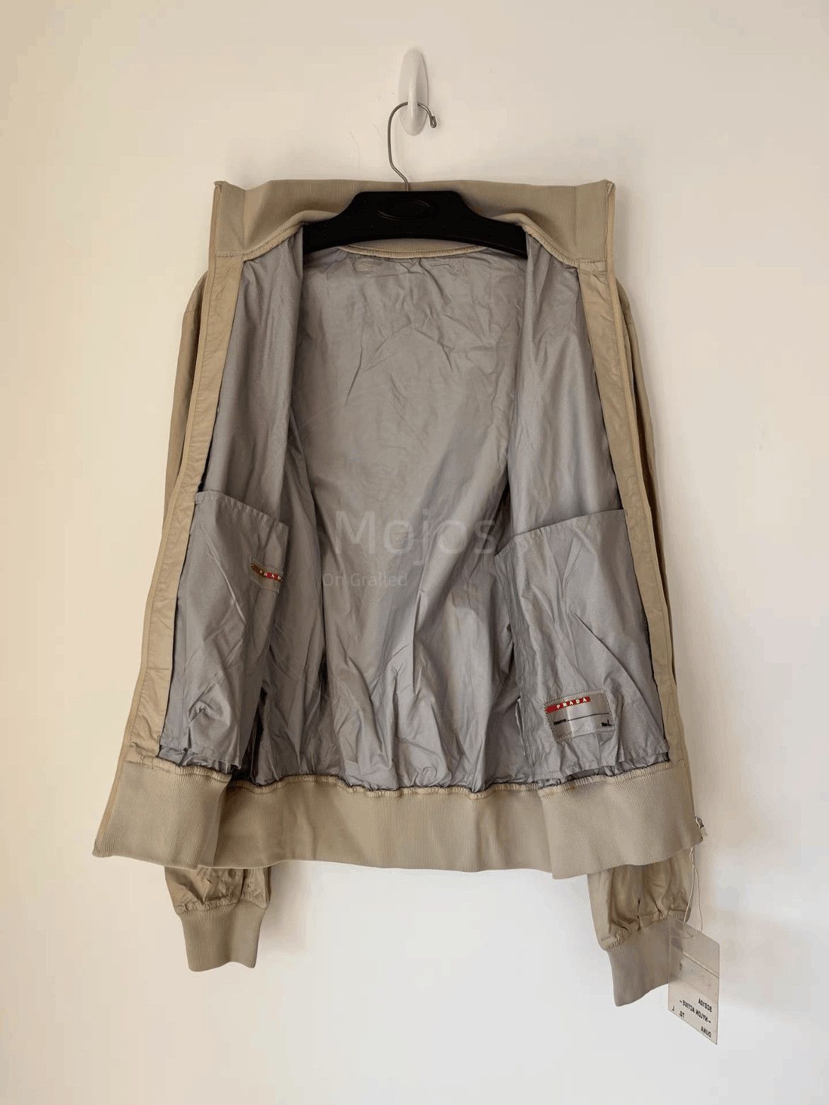 Prada Prada Vintage Beige Light Flight Jacket-2508 Size US L / EU 52-54 / 3 - 6 Thumbnail