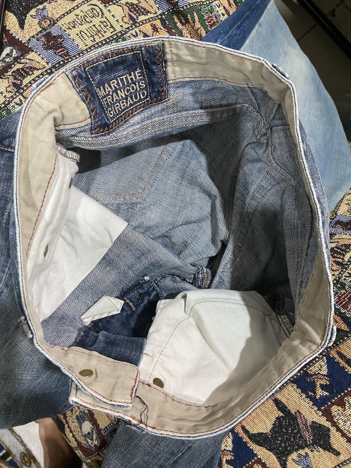 Marithe + Francois Girbaud Marithe Francois Girbaud Jeans Destress Size US 31 - 6 Thumbnail