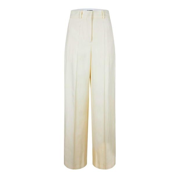 Jil Sander o1g2r1mq1024 Pant in Cream Size 26" / US 2 / IT 38 - 1 Thumbnail