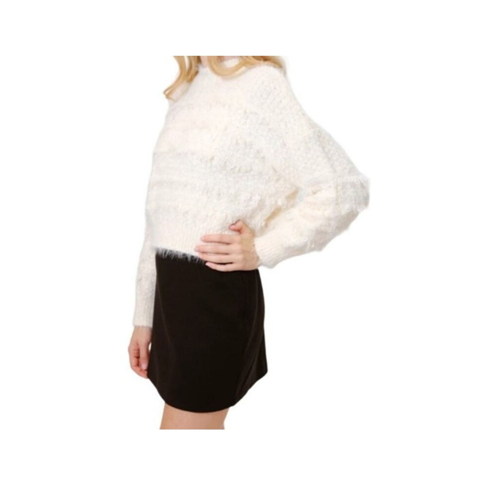 Area NWT Women's Area Star Leila Sweater, Ivory, Small Size S / US 4 / IT 40 - 5 Thumbnail