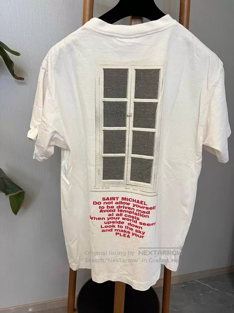 Saint Michael Saint Michael Saint-Michael white short-sleeved T-shirt Size US L / EU 52-54 / 3 - 5 Thumbnail