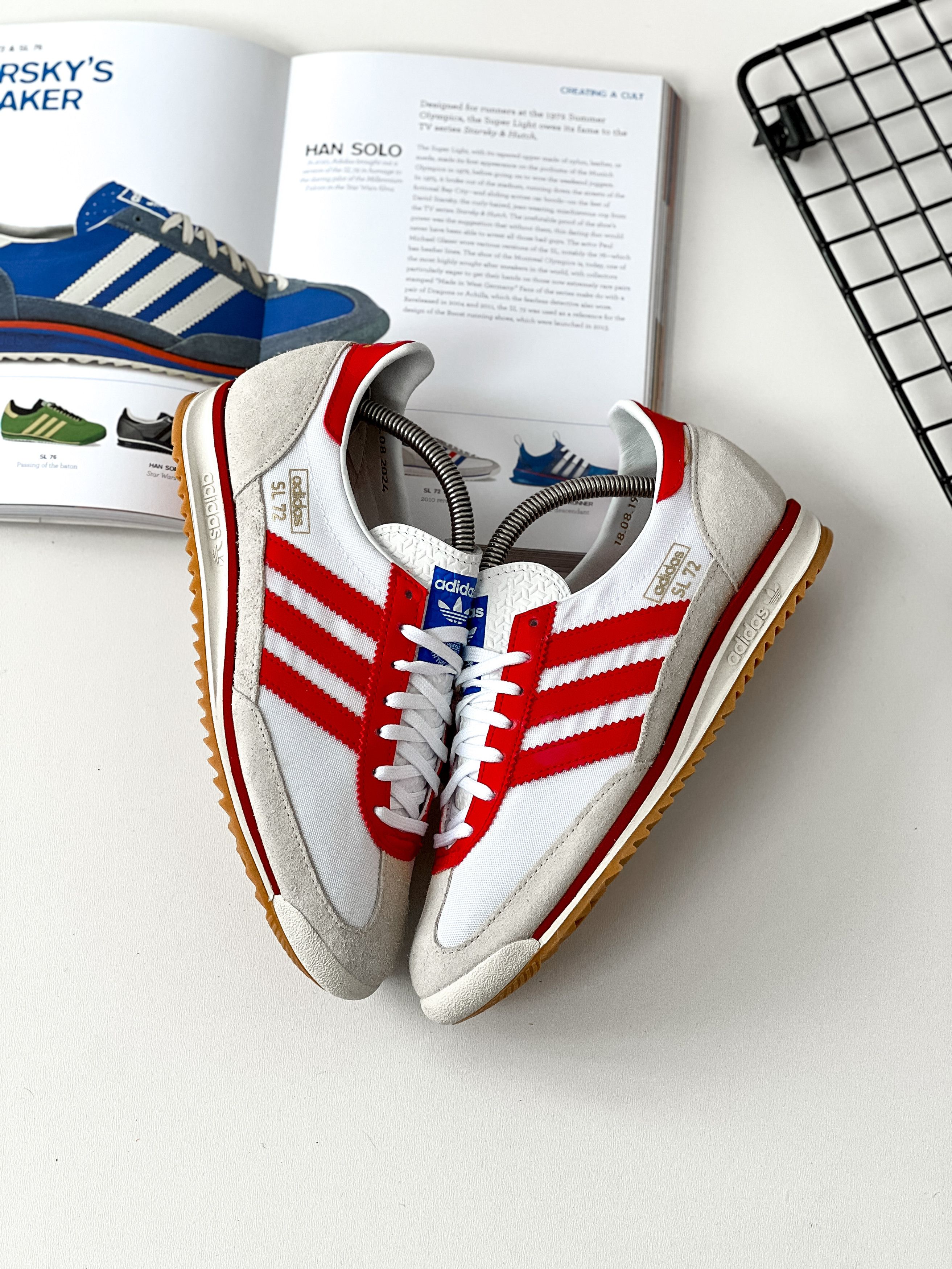 Adidas Adidas SL 72 | 75th Anniversary White Better Scarlet JP5277 Size US 8.5 / IT 38.5 - 3 Thumbnail