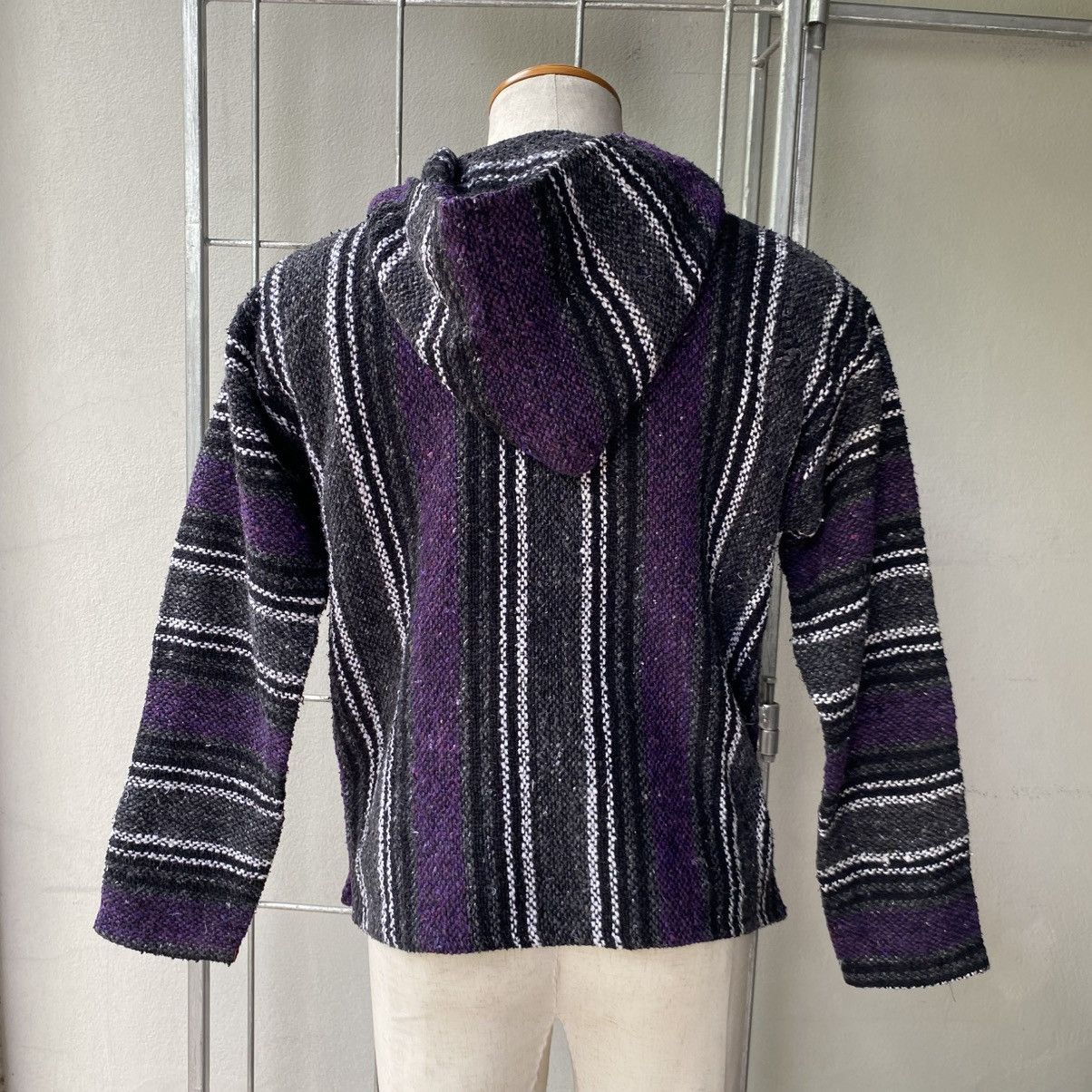 Vintage Black & Purple Striped Baja Hoodie Size US M / EU 48-50 / 2 - 19 Thumbnail