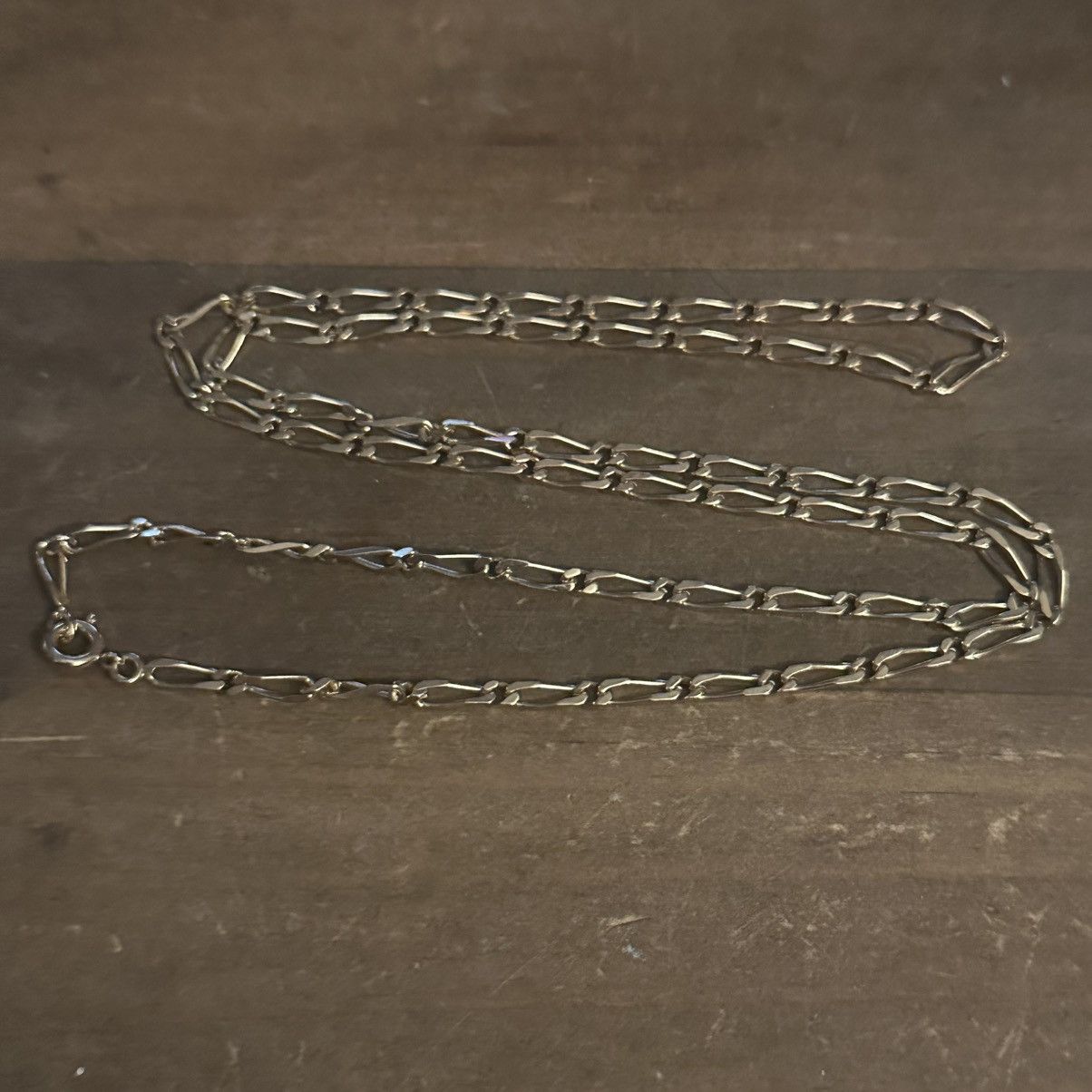 Vintage Vintage gold tone figaro chain necklace Size ONE SIZE - 2 Thumbnail