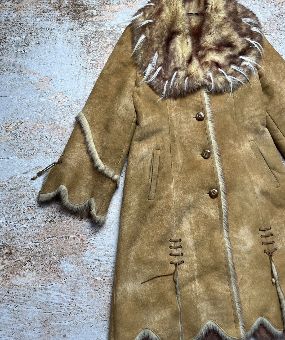 Vintage Vintage faux fur avant garde coat Size S / US 4 / IT 40 - 3 Thumbnail