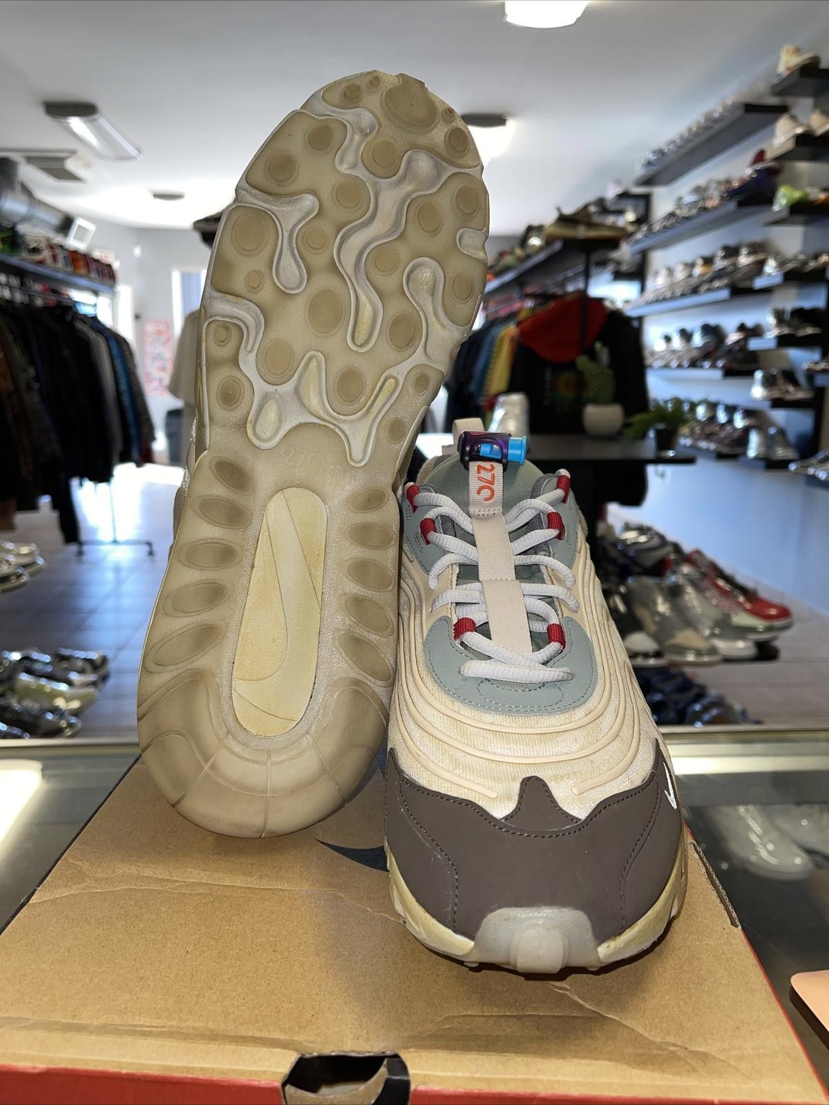 Nike Size 12 - Nike Air Max 270 React x Travis Scott Cactus Trail Size US 12 / EU 45 - 7 Thumbnail