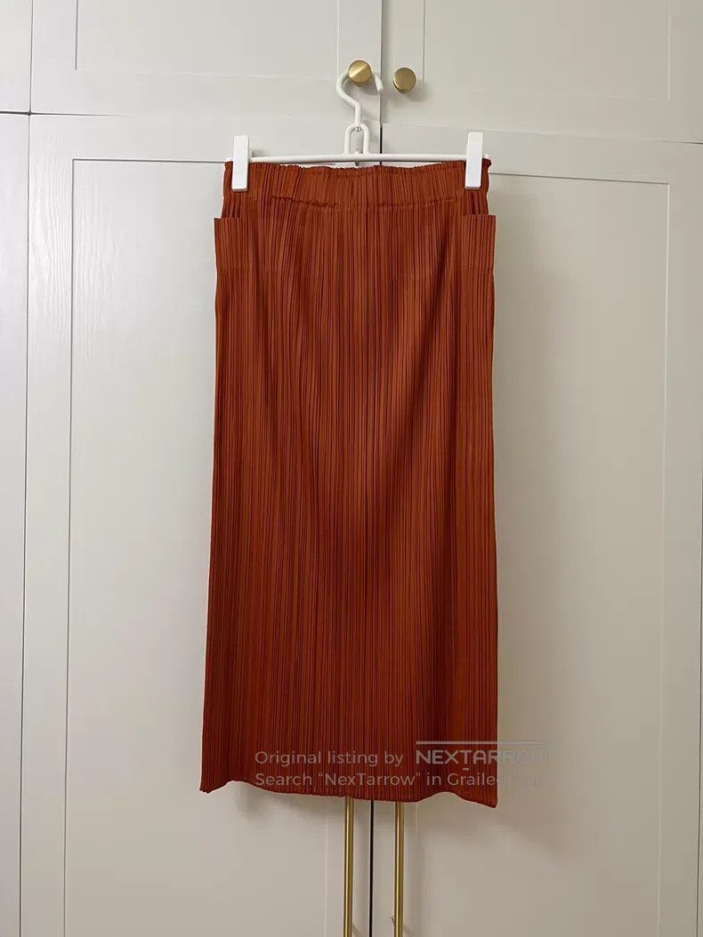 Issey Miyake Issey Miyake size:5 Red Skirt Size 22" - 4 Thumbnail