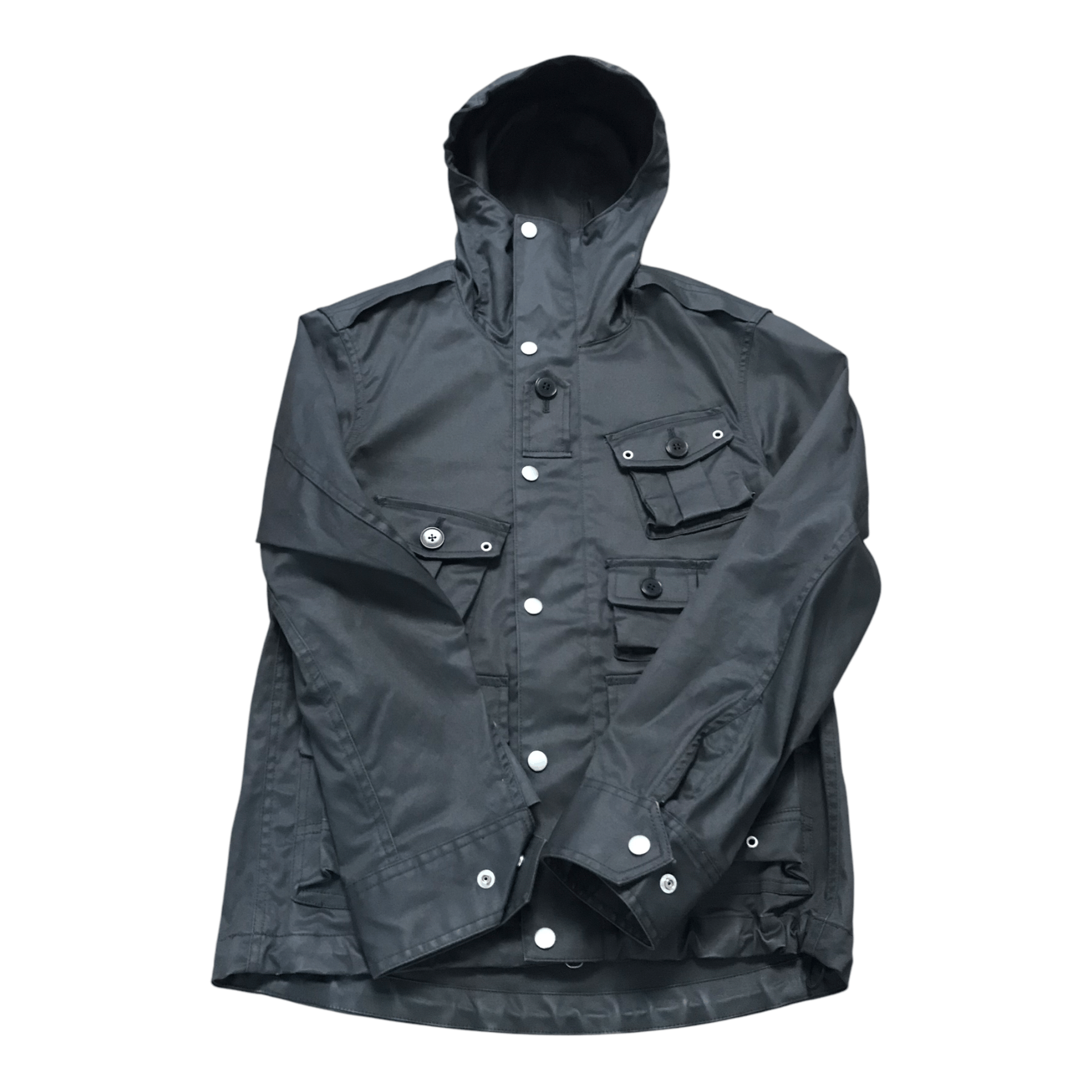 Japanese Brand × Jil Sander Jil Sander Uniqlo Multi pocket Military Hoodei Jacket Size US S / EU 44-46 / 1 - 4 Thumbnail