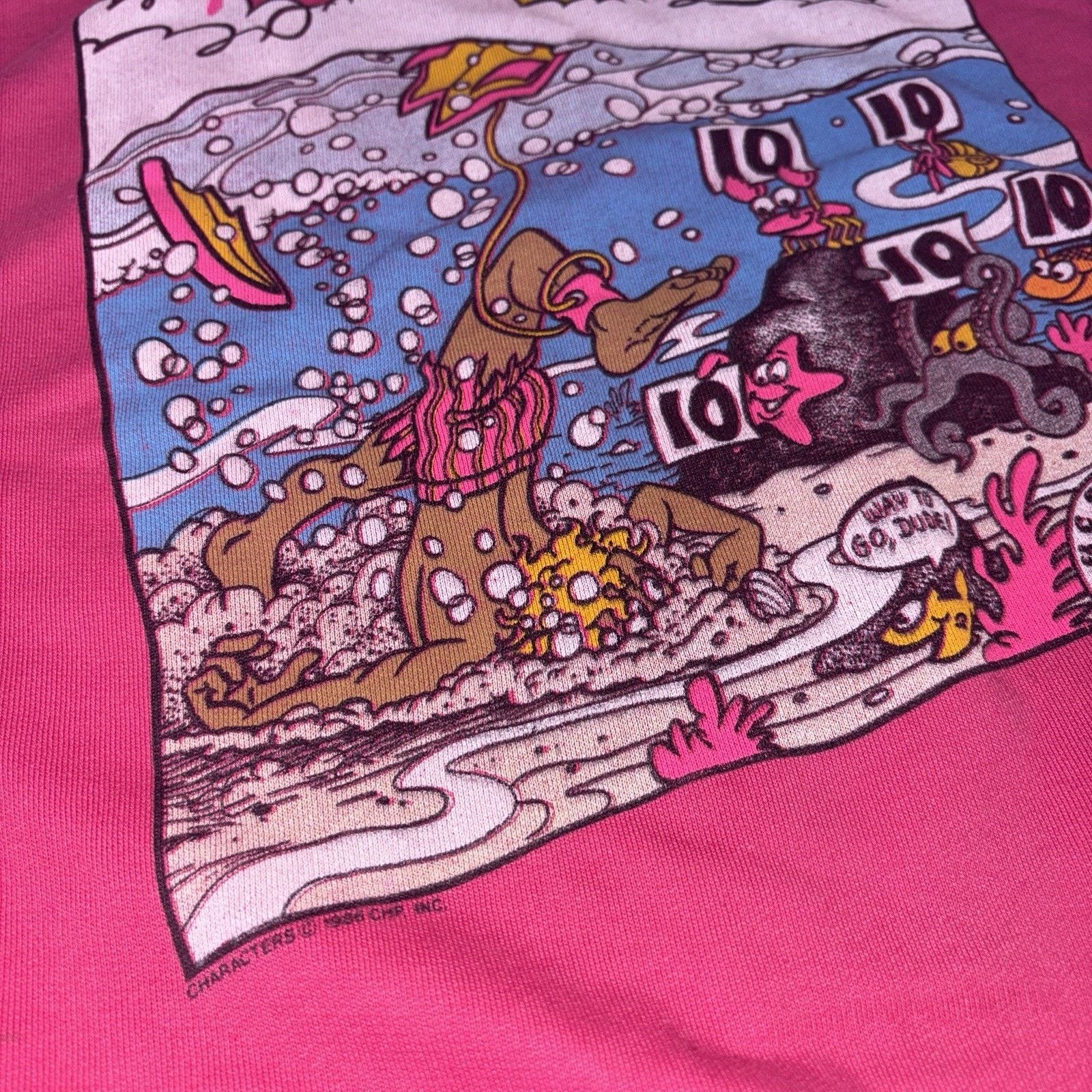 Vintage VTG 80s T&C Surf Designs Hawaii Distressed The Perfect Score Size US L / EU 52-54 / 3 - 8 Thumbnail