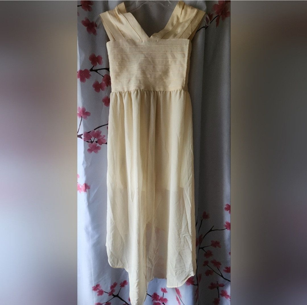 WOW Couture NWOT Wow Couture Ivory Elizabeth High Low Bandage Dress S Size S / US 4 / IT 40 - 2 Thumbnail