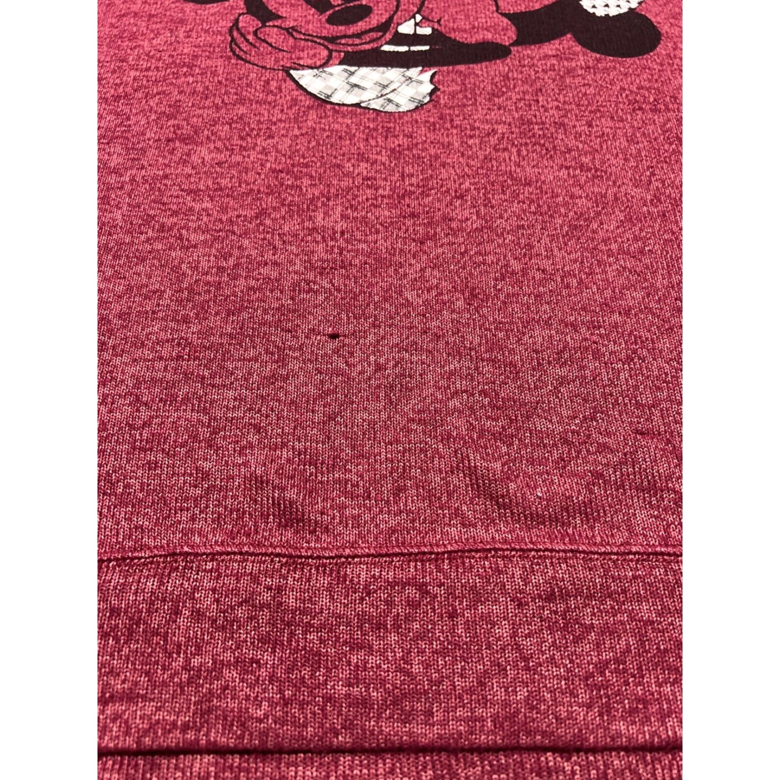 Disney Disney Parks Juniors Minnie Mouse Mickey Mouse Graphic Sweater Top Red XL Long Sleeve Pullover Womens Size XL / US 12-14 / IT 48-50 - 7 Thumbnail