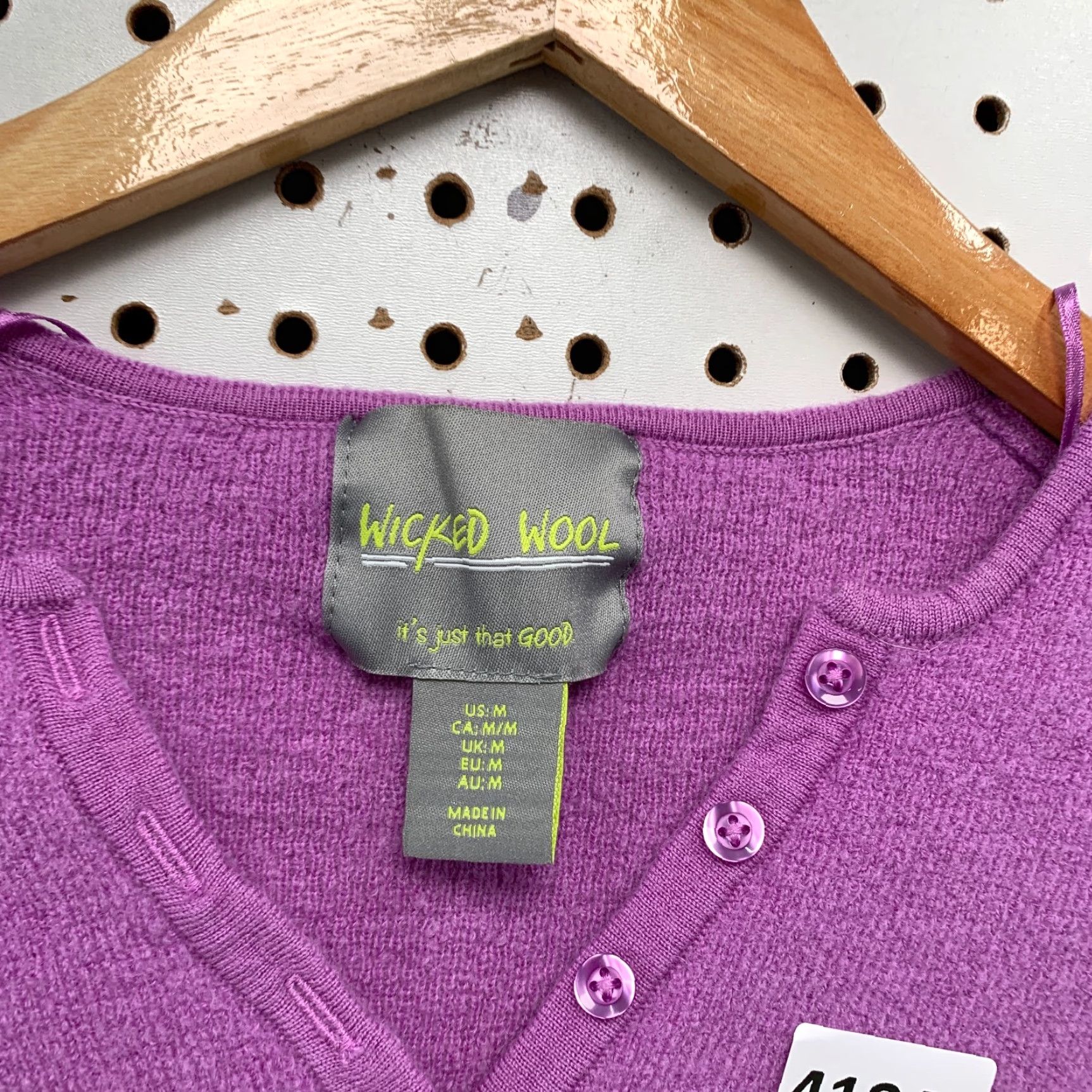 Vintage VINTAGE Wicked Wool Henley Shirt Womens Medium Pink Long Sleeve Casual Travel 90s Size M / US 6-8 / IT 42-44 - 3 Thumbnail
