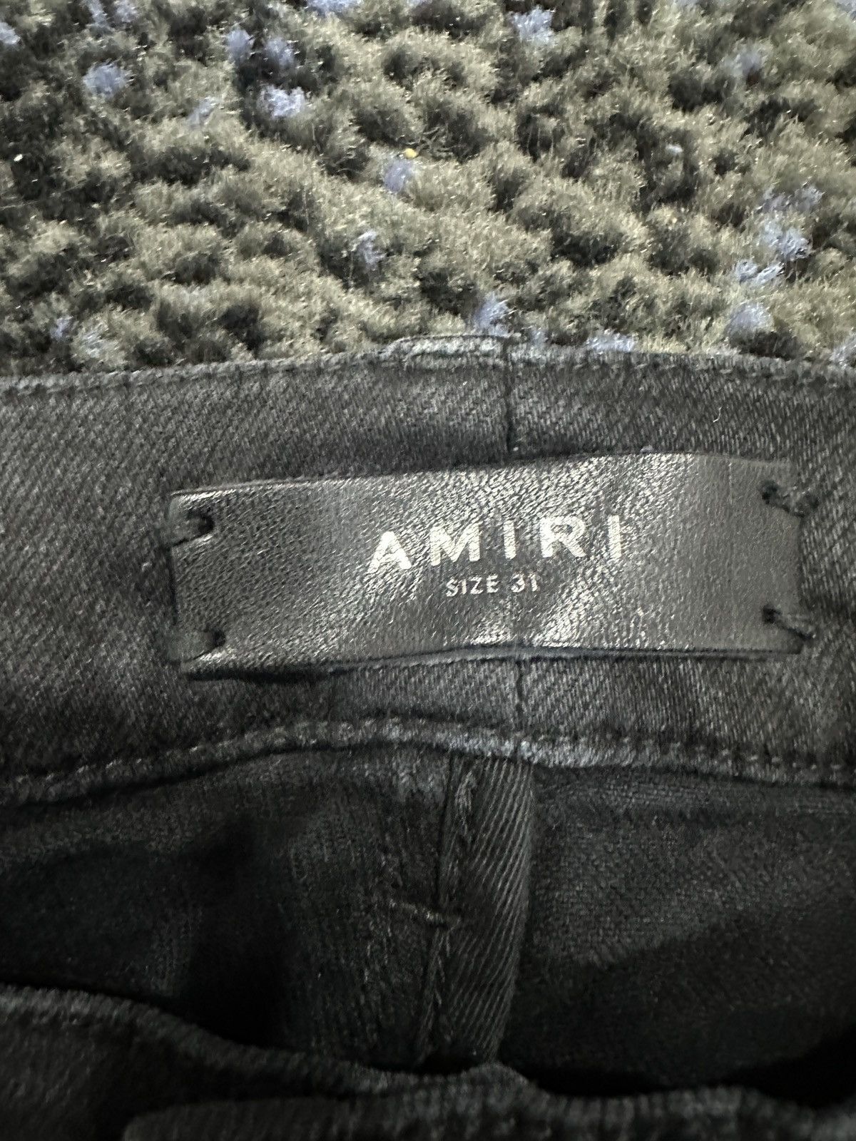 Amiri Patch Work Black Amiri’s Size US 31 - 2 Thumbnail