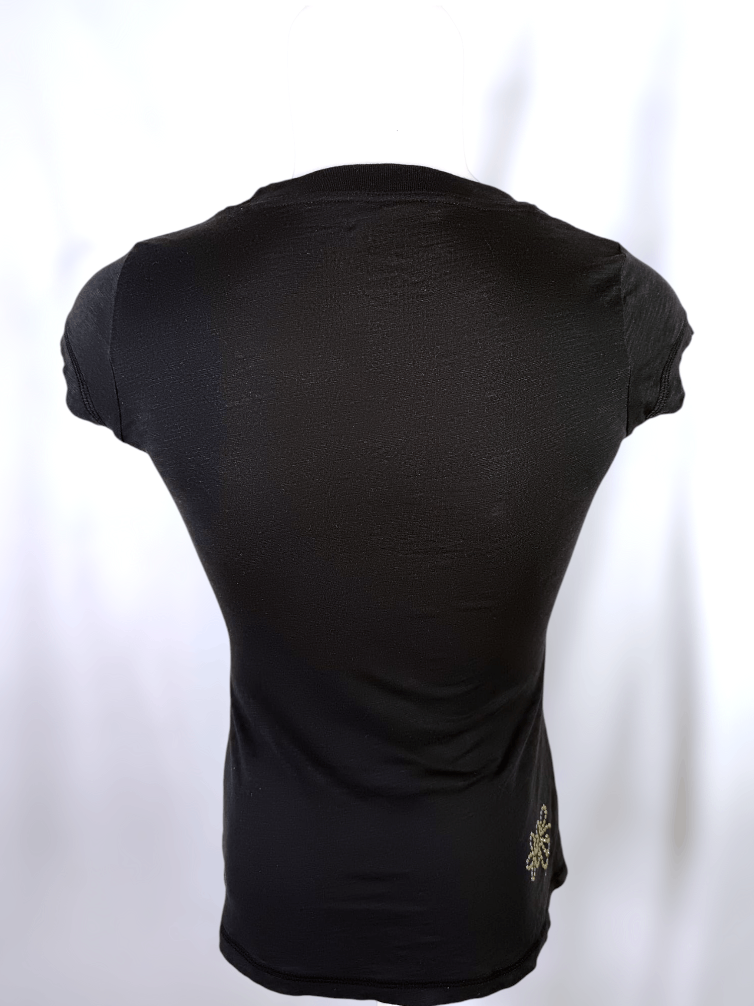 Body Glove BODY GLOVE Black & Gold Embellished Peplum Halter Top Size US M / EU 48-50 / 2 - 13 Thumbnail