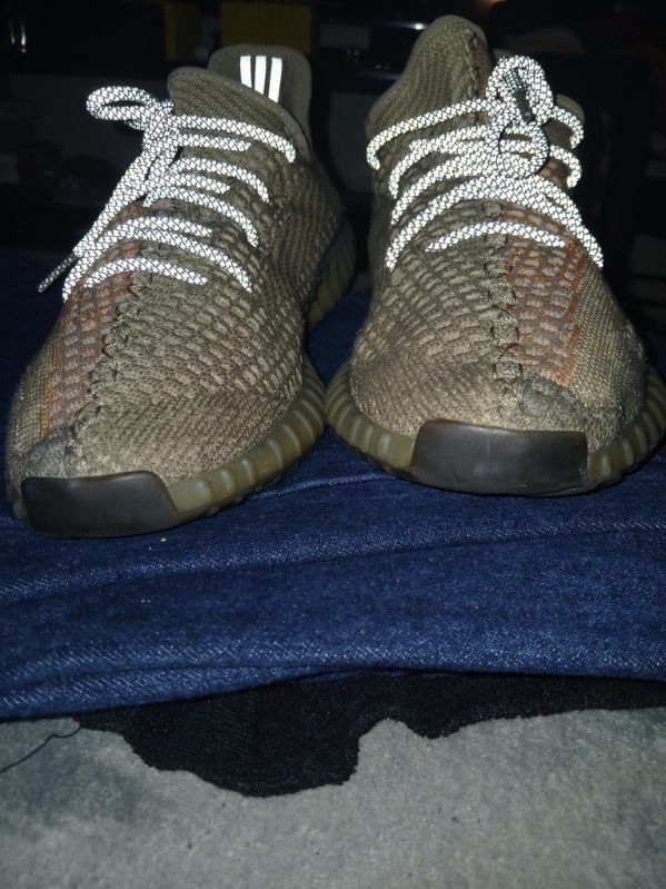 image of Adidas x Yeezy Season Yeezy 350V2 “Sand Taupe” Shoes in Beige, Men's (Size 10)