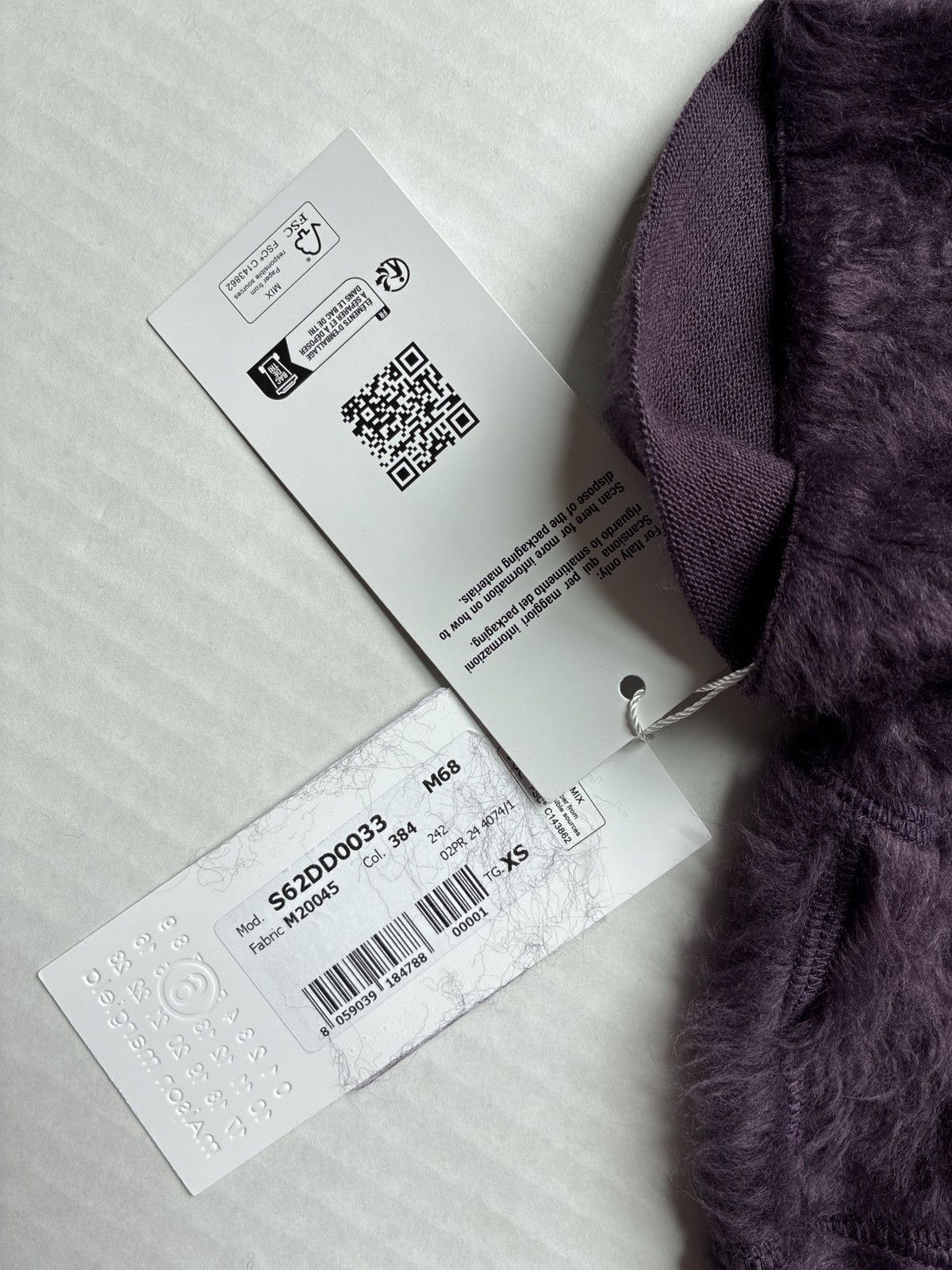 Maison Margiela MM6 Maison Margiela Midi Drees Day Dress Dark Purple XS Size XS / US 0-2 / IT 36-38 - 9 Thumbnail