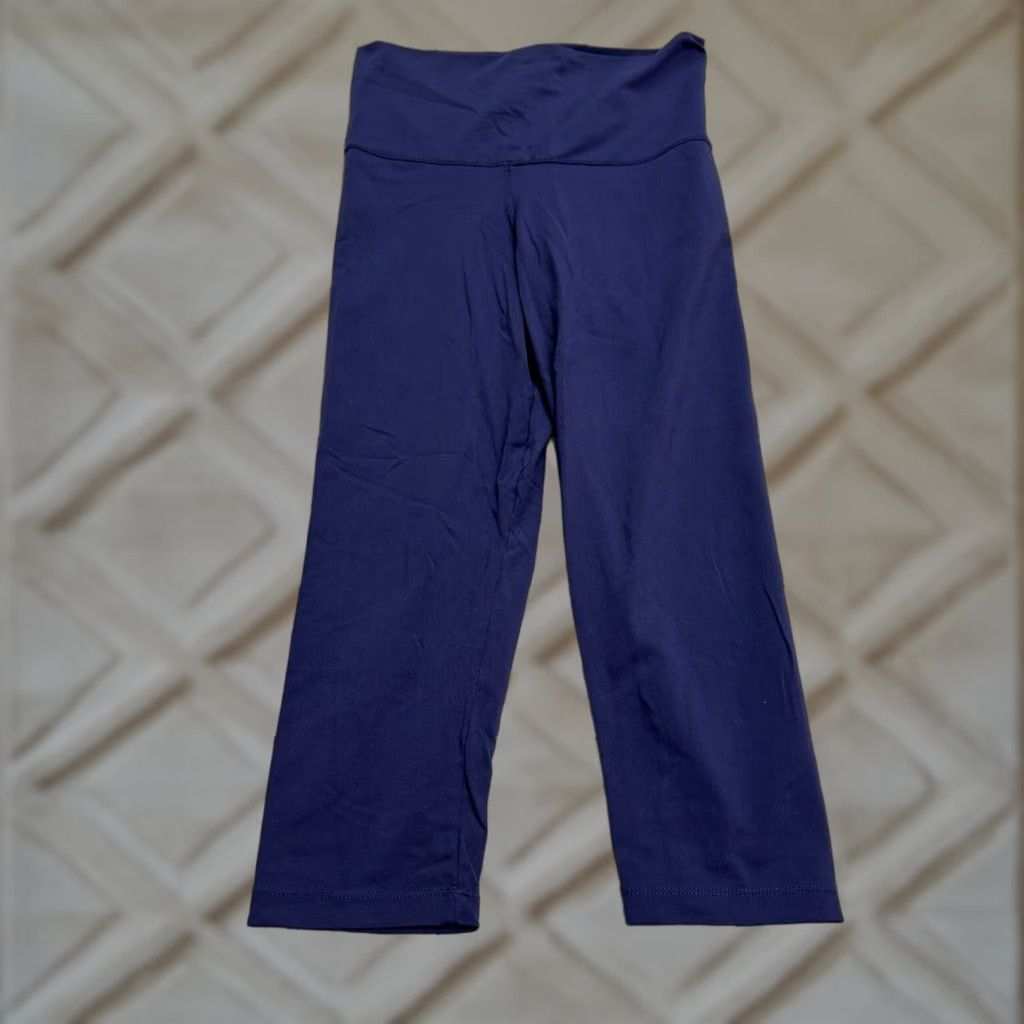 Vintage Wear Me Out Leggings Womens M/L Cropped Blue Compression Athletic Yoga 26x19.5 Size 32" / US 10 / IT 46 - 1 Thumbnail
