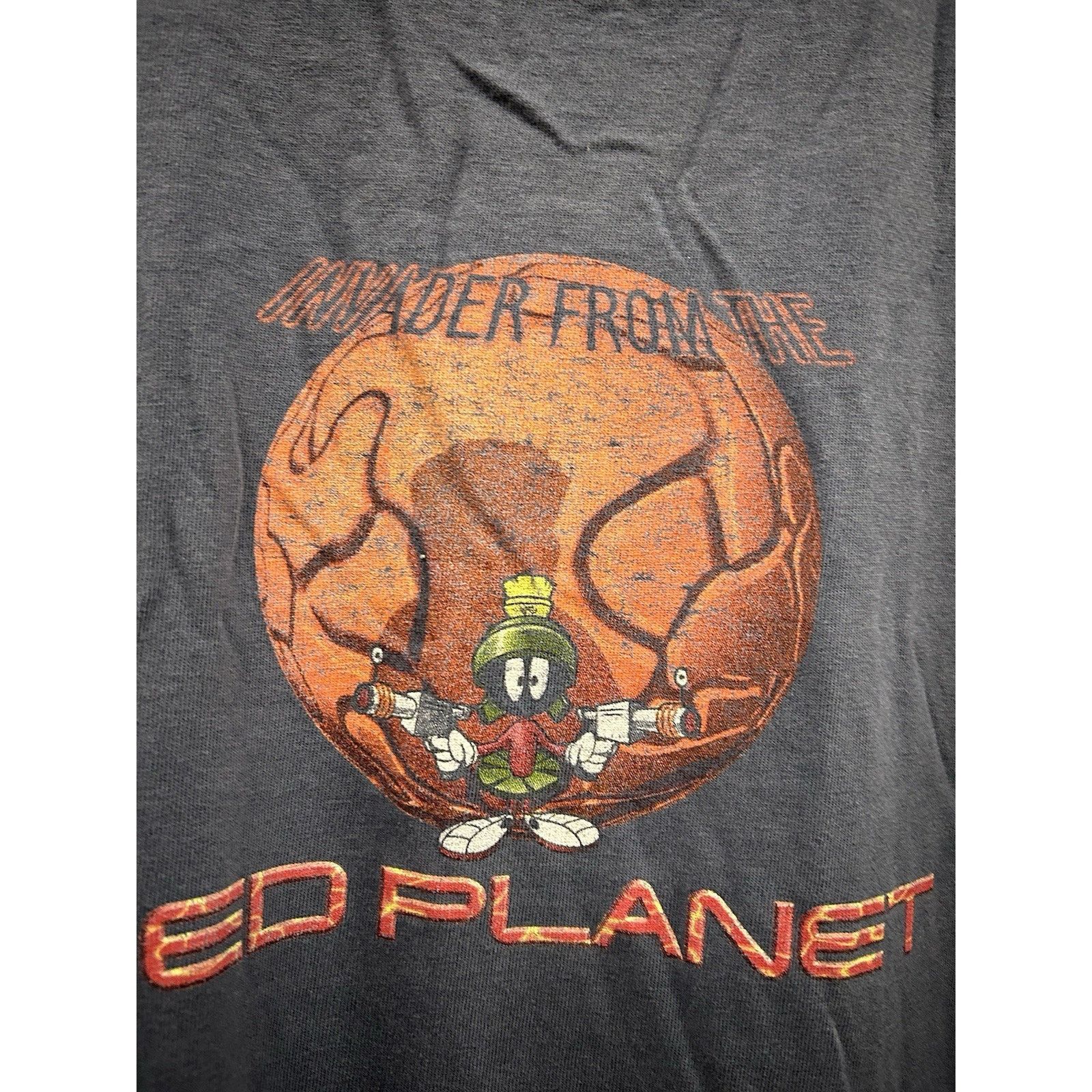 Vintage VTG Marvin The Martian Looney Tunes T Shirt XL 1996 Invader Size US XL / EU 56 / 4 - 7 Thumbnail