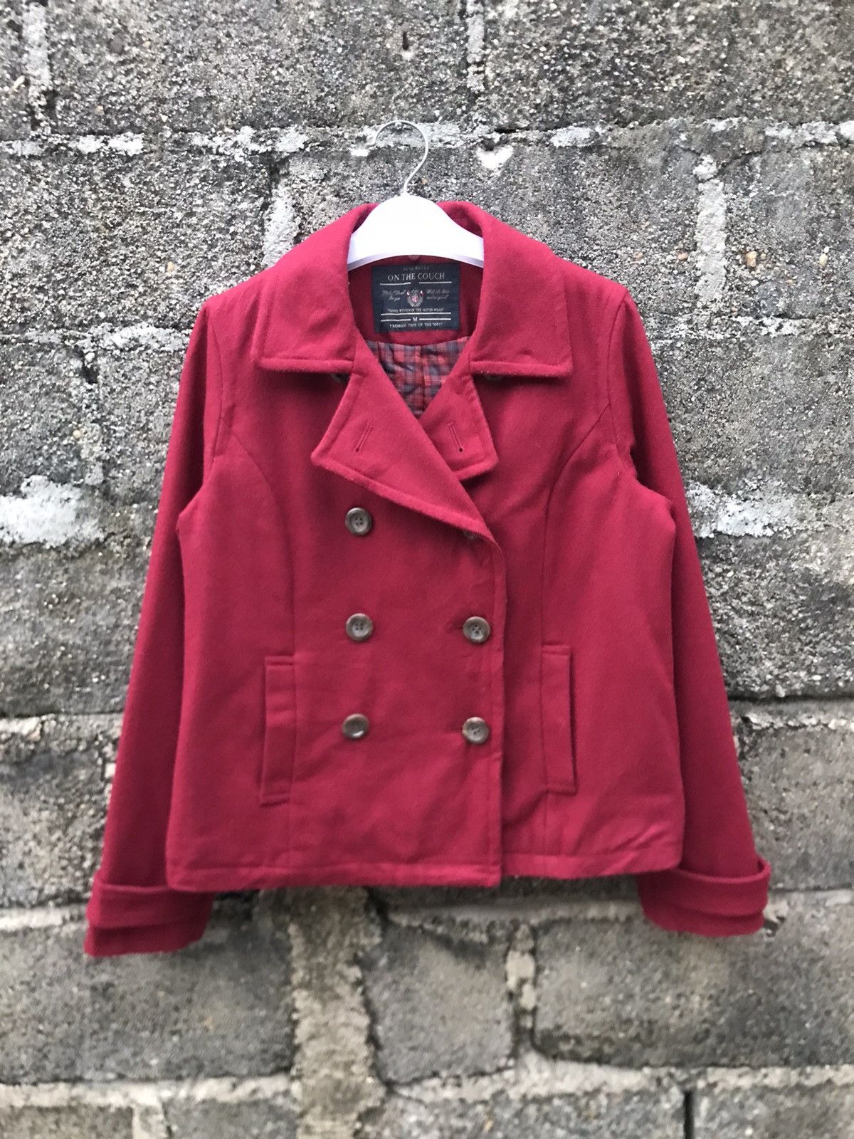 Japanese Brand ⚡️Vintage On The Couch Double Breast Cropped Jacket Size M / US 6-8 / IT 42-44 - 1 Thumbnail