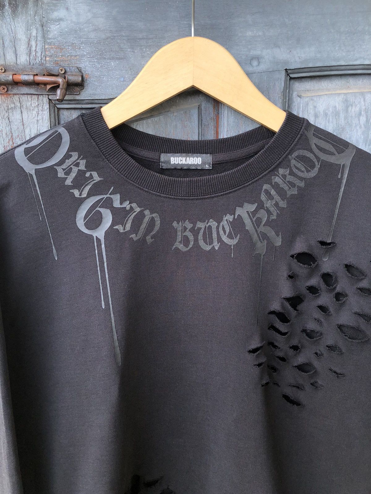Japanese Brand Buckaroo Distressed Dark Avant Garde Style Japanese Archive Size US L / EU 52-54 / 3 - 5 Thumbnail