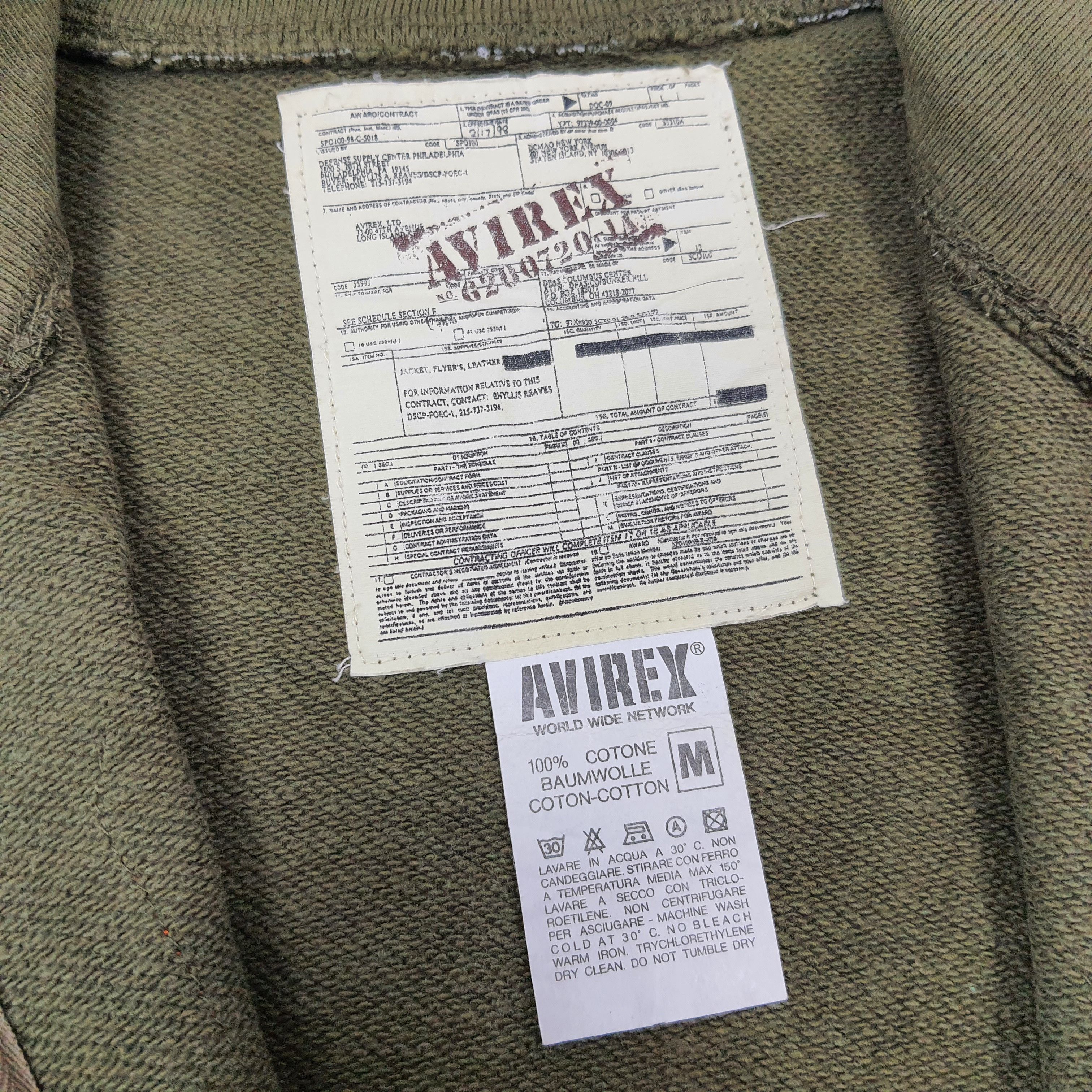 Avirex Vintage Avirex Corp Aerospace Zipper Sweatshirt C270N2 Size US M / EU 48-50 / 2 - 6 Thumbnail