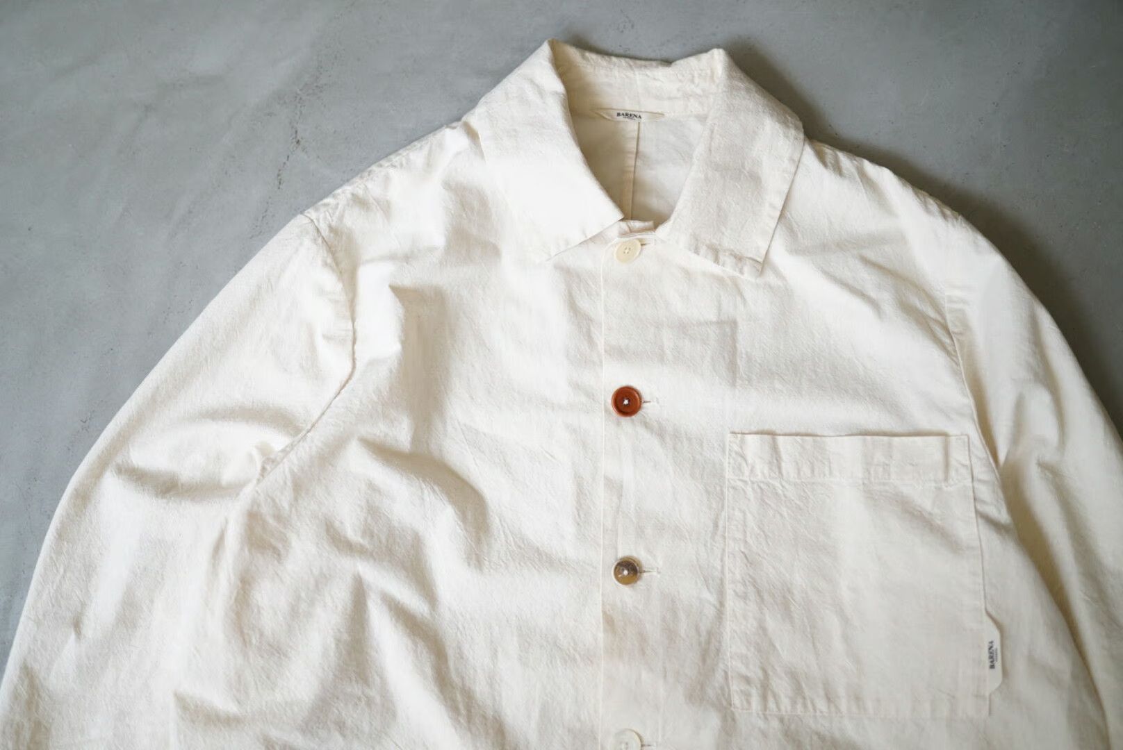 Barena Barena Oversized Stae Garzoto Overshirt - Ecru Cotton Size US L / EU 52-54 / 3 - 5 Thumbnail