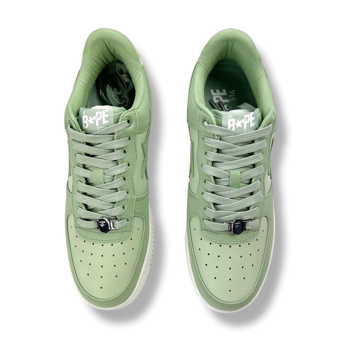 Bape Bape Bapesta Green Trainers Size US 11 / EU 44 - 3 Thumbnail