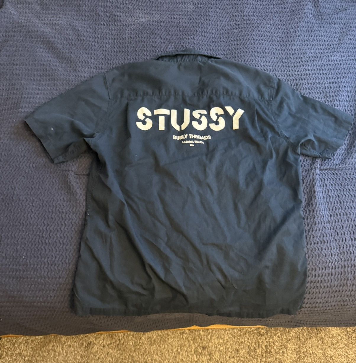 Stussy Stussy Burly Threads Black Button-Up Work Shirt Size US M / EU 48-50 / 2 - 2 Thumbnail