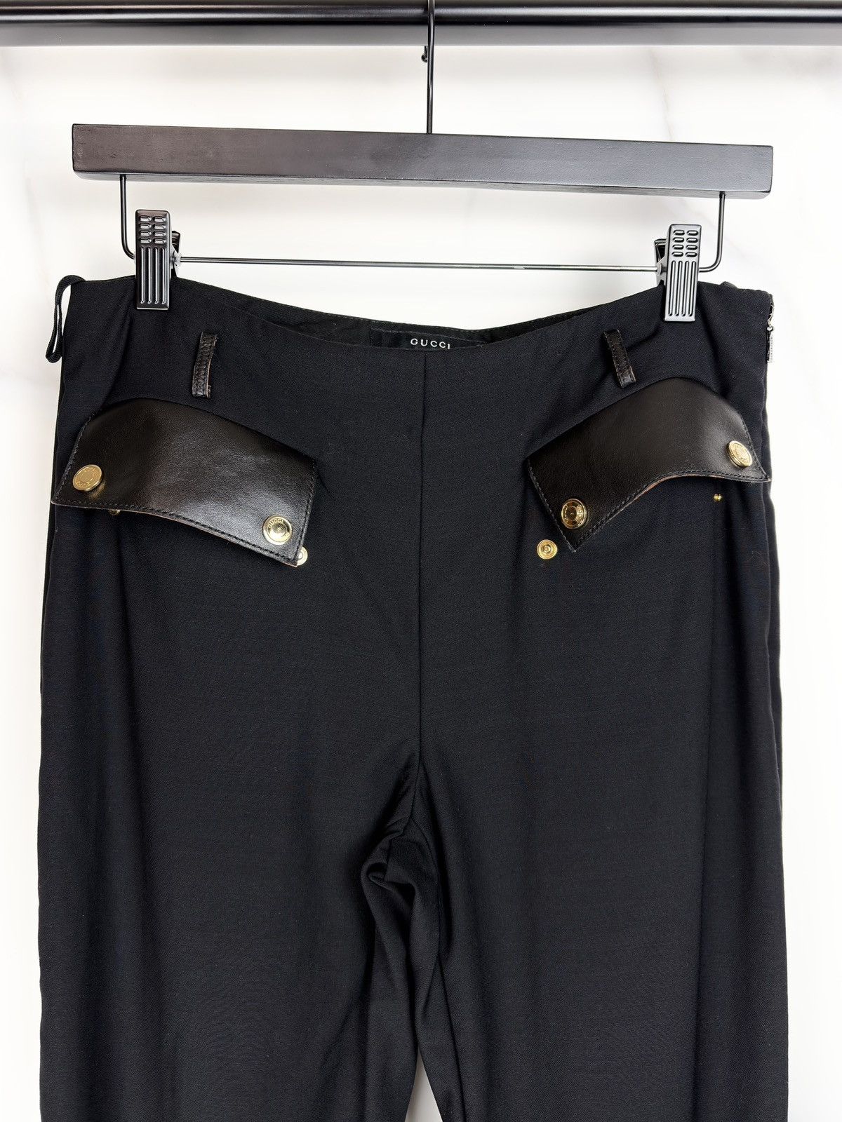 Gucci AW00 Gucci Tom Ford Vintage Leather Pocket Trousers Pants Size US 28 / EU 44 - 3 Thumbnail