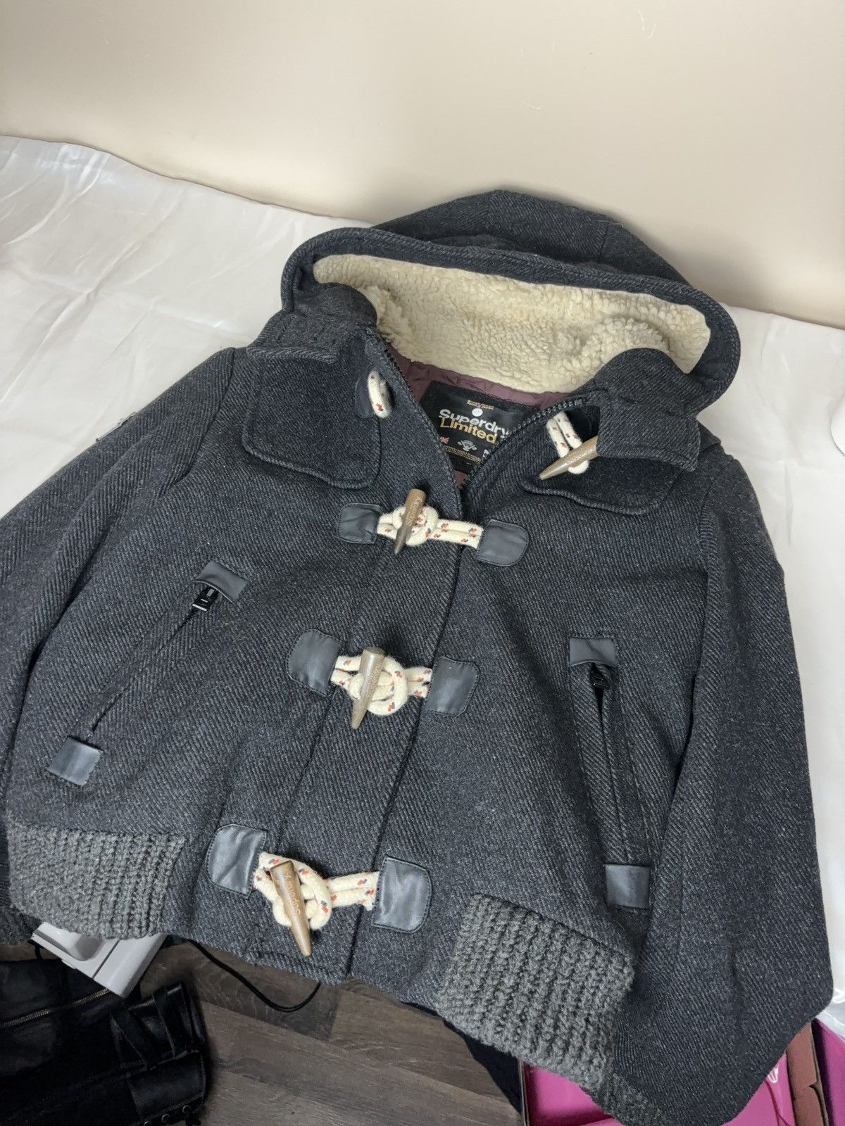 Superdry SUPERDRY Vintage Cropped Hooded Avant Garde Jacket Size S / US 4 / IT 40 - 10 Thumbnail