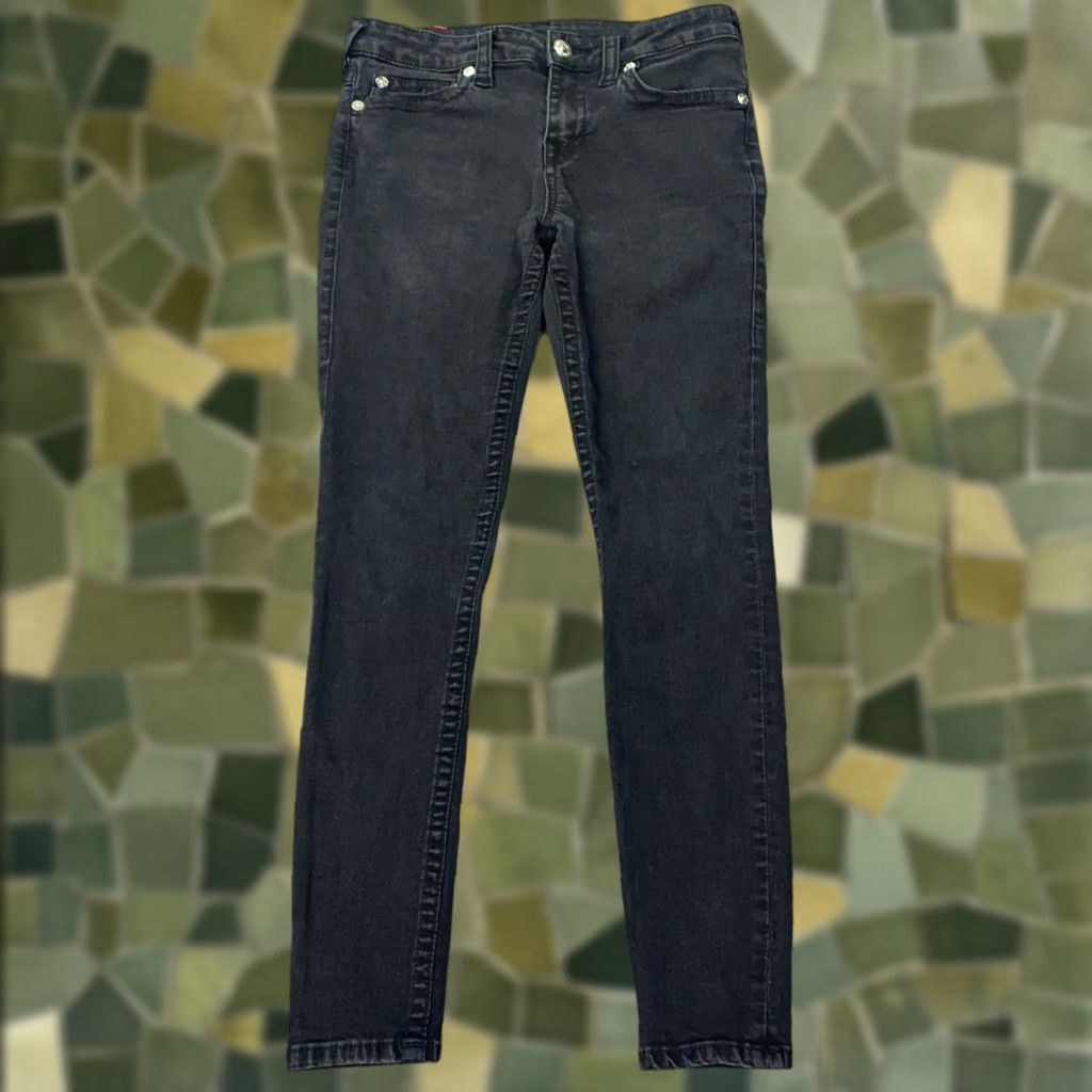 True Religion True Religion Jeans Black Skinny Mid Rise Stretch 30 Womens Adult 30 Regular Denim 5-Pocket Size 30" / US 8 / IT 44 - 1 Thumbnail