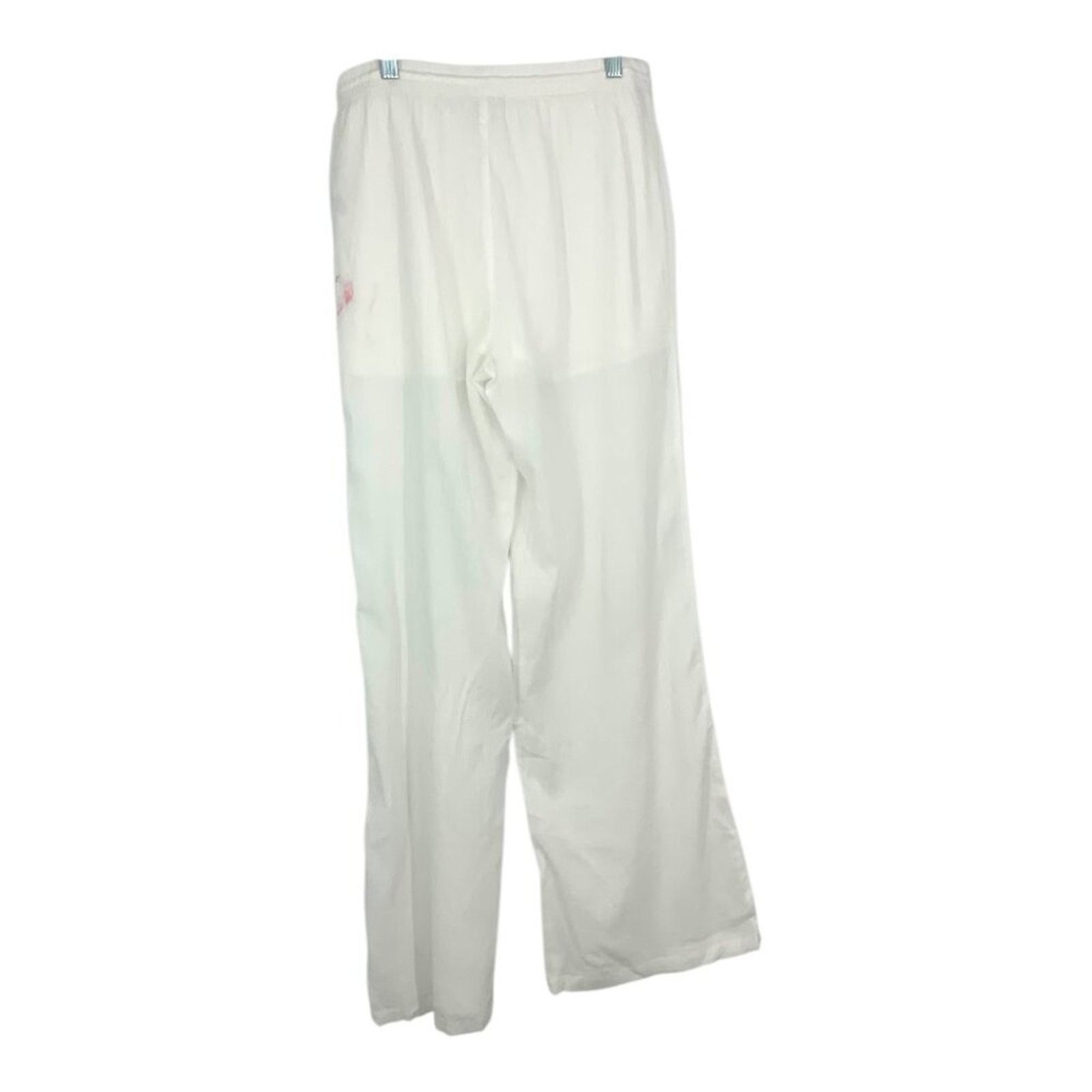 Other Abound Wide Leg Cotton Pants White Size Medium NWT $30 MSRP Size 30" / US 8 / IT 44 - 6 Thumbnail
