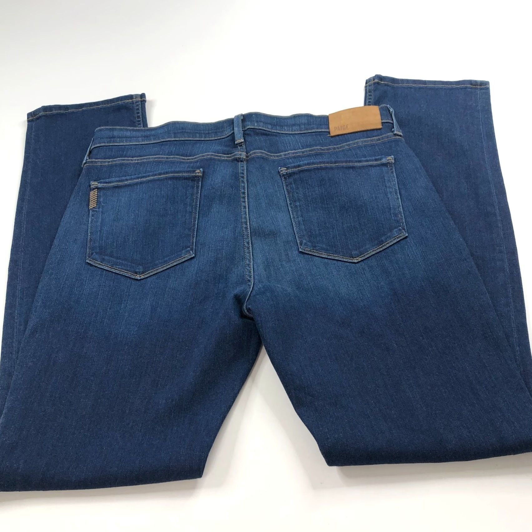 Paige Paige Federal Slim Straight Jeans 34 Mid Rise Denim 5-Pocket Men Blue Slim Size US 34 / EU 50 - 2 Thumbnail