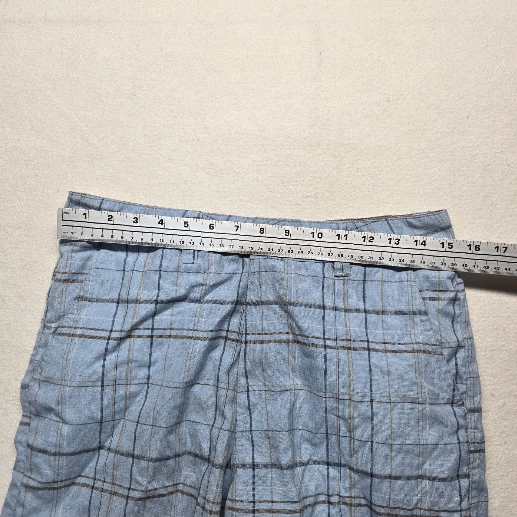 O'Neill O'Neill Blue Plaid Patterned Shorts Casual Beach Adult Men's 29 Blue Plaid Shorts Summer Beach Mens 29 California? Size US 29 - 3 Thumbnail
