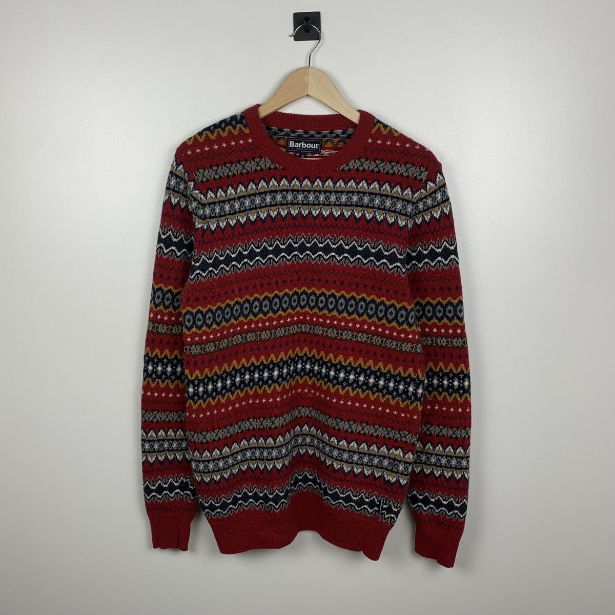 Barbour Barbour Fair Isle Winter Wool Sweater Size S Size US S / EU 44-46 / 1 - 1 Thumbnail