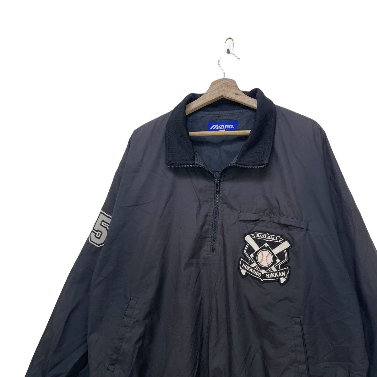 Japanese Brand × Vintage Japanese Brand mizuno baseBall Hokkaido Nikkan Pull Over Size US M / EU 48-50 / 2 - 3 Thumbnail