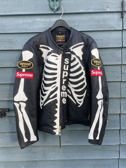 Vanson supreme hot sale jacket bones