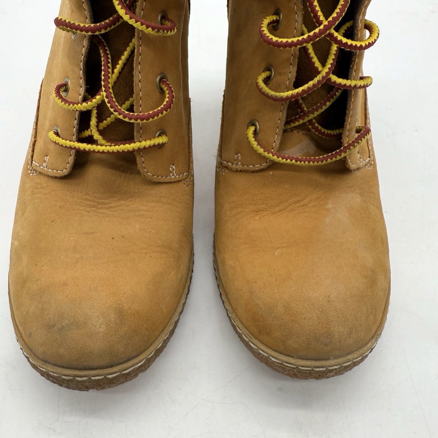 Timberland Timberland Tillston Wheat Nubuck Leather Pumps Boots Lace Up Womens Size 7.5 Size US 8 / IT 38 - 4 Thumbnail