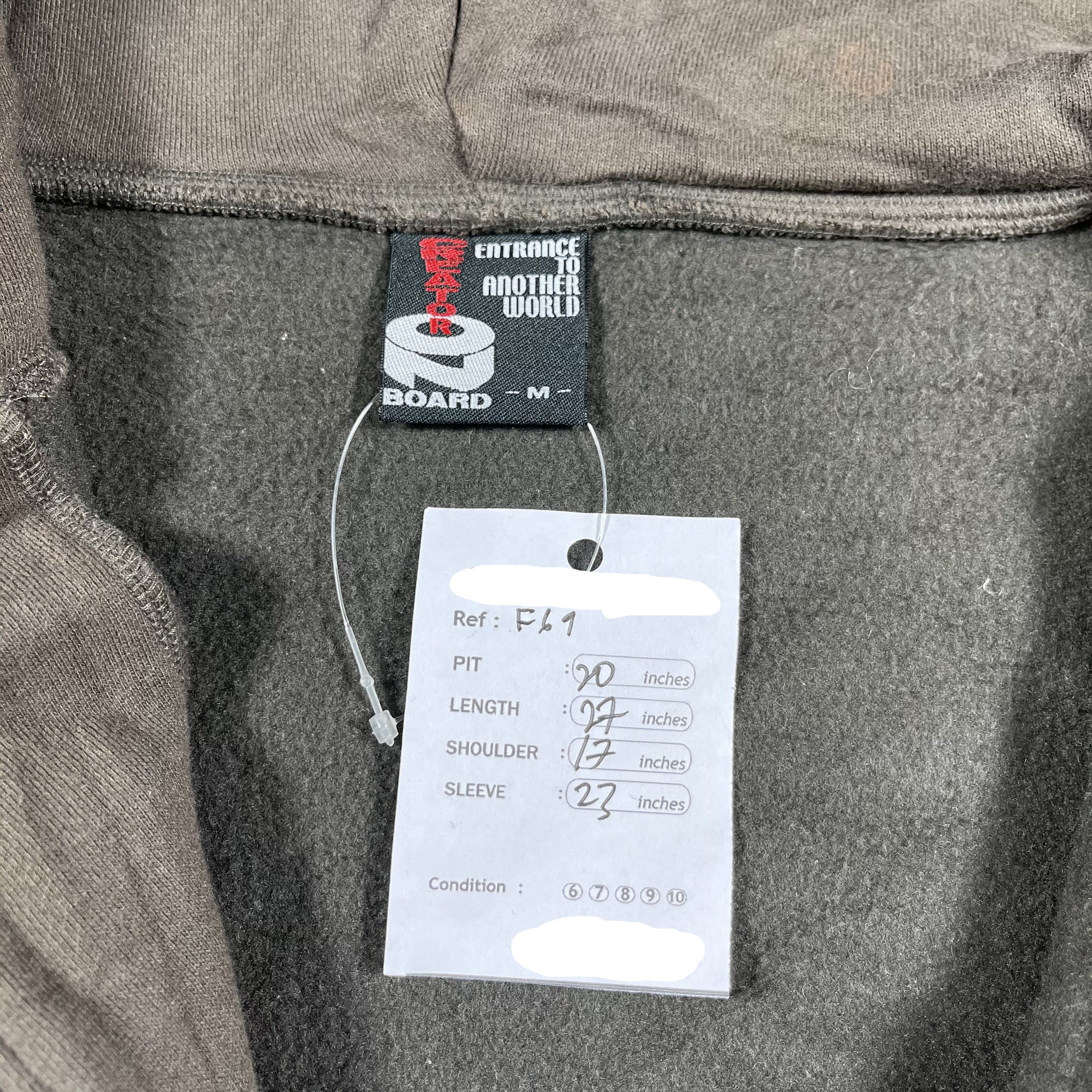 Japanese Brand Vintage On Board Hoodies Sun Faded Full Zipper Size US M / EU 48-50 / 2 - 7 Thumbnail