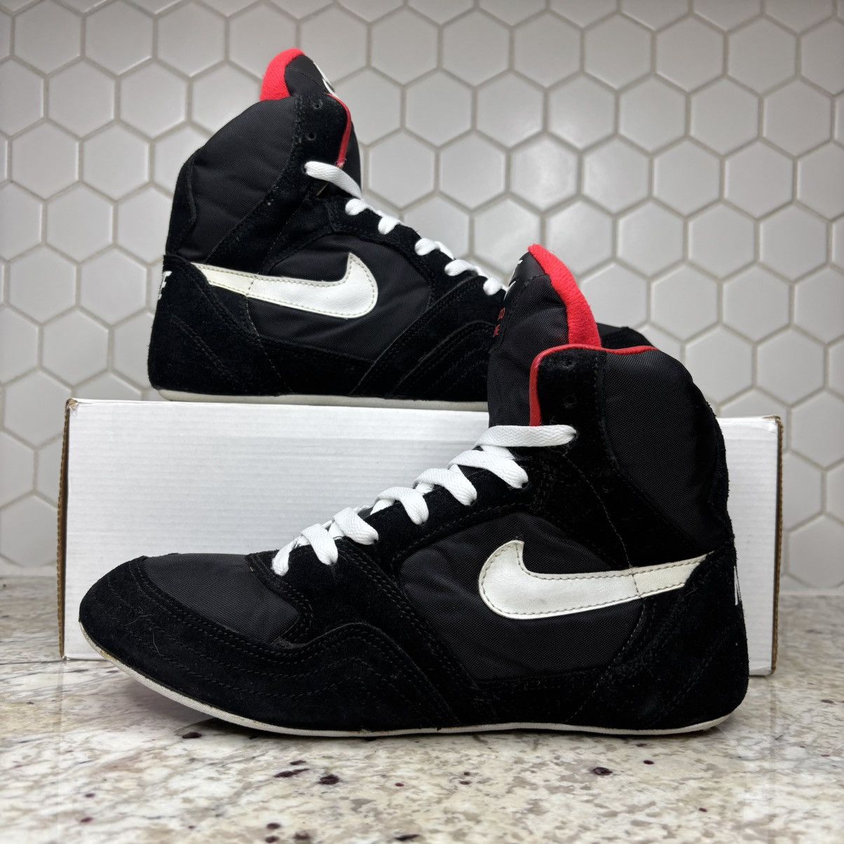 Nike size 8.5-Nike Supreme Greco WrestlingShoe 1990s Clean No Box Size US 8.5 / EU 41-42 - 1 Thumbnail