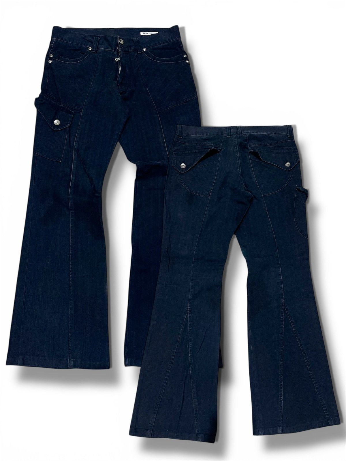 Japanese Brand Semanticdesign black washed Flare Pant Size US 32 / EU 48 - 1 Thumbnail