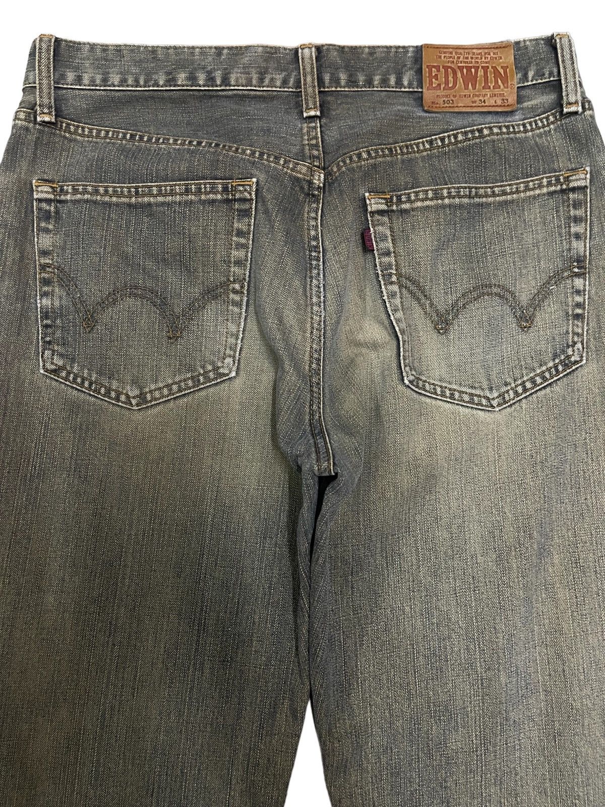 Edwin Vintage Edwin 503 Classic Style Distressed Jeans Size US 33 - 4 Thumbnail